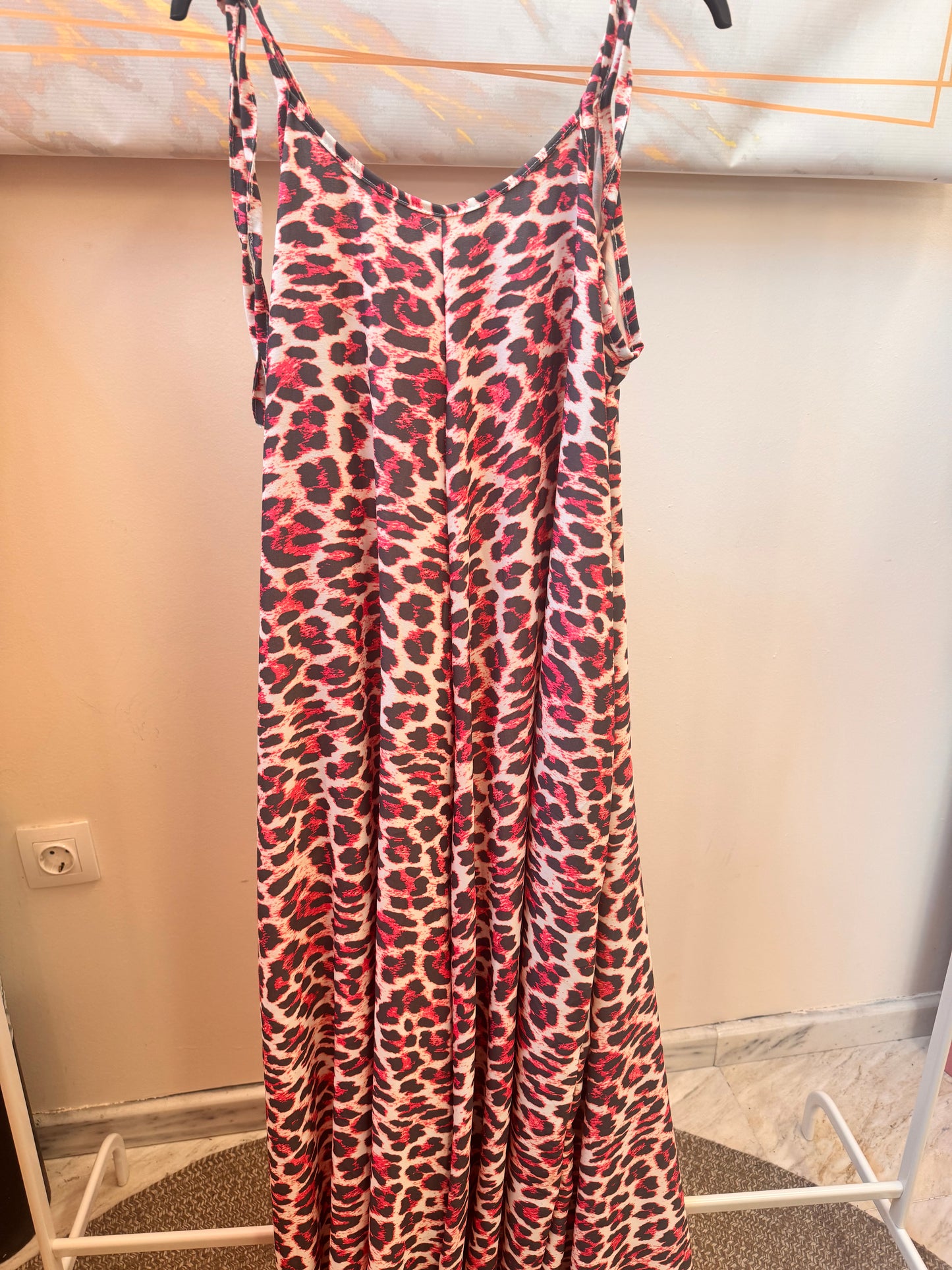 Neon Leopard Jumpsuit Pink