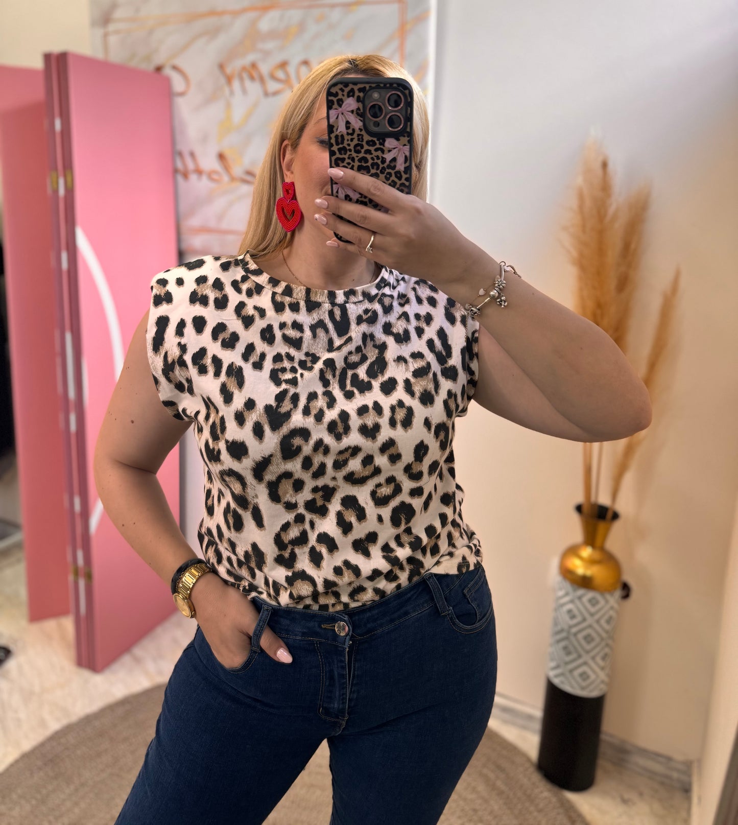 Leopard Shirt Brown