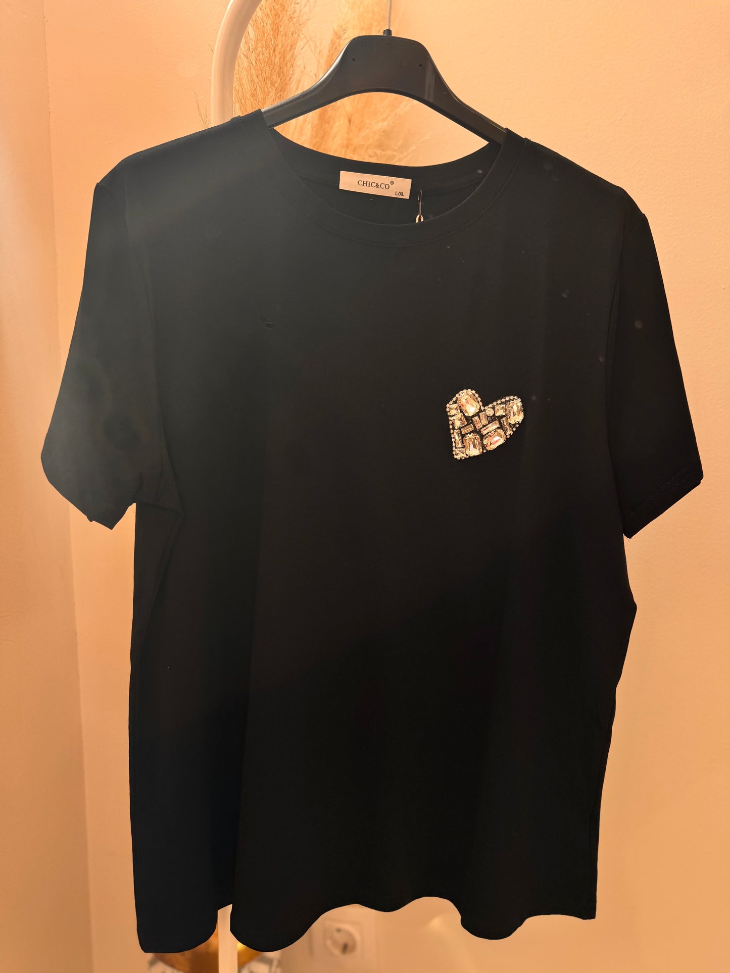 Strass Heart T-shirt