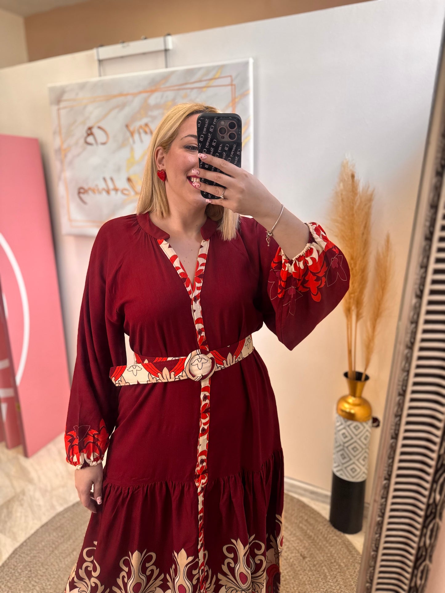 Mariana Semizie Red Dress