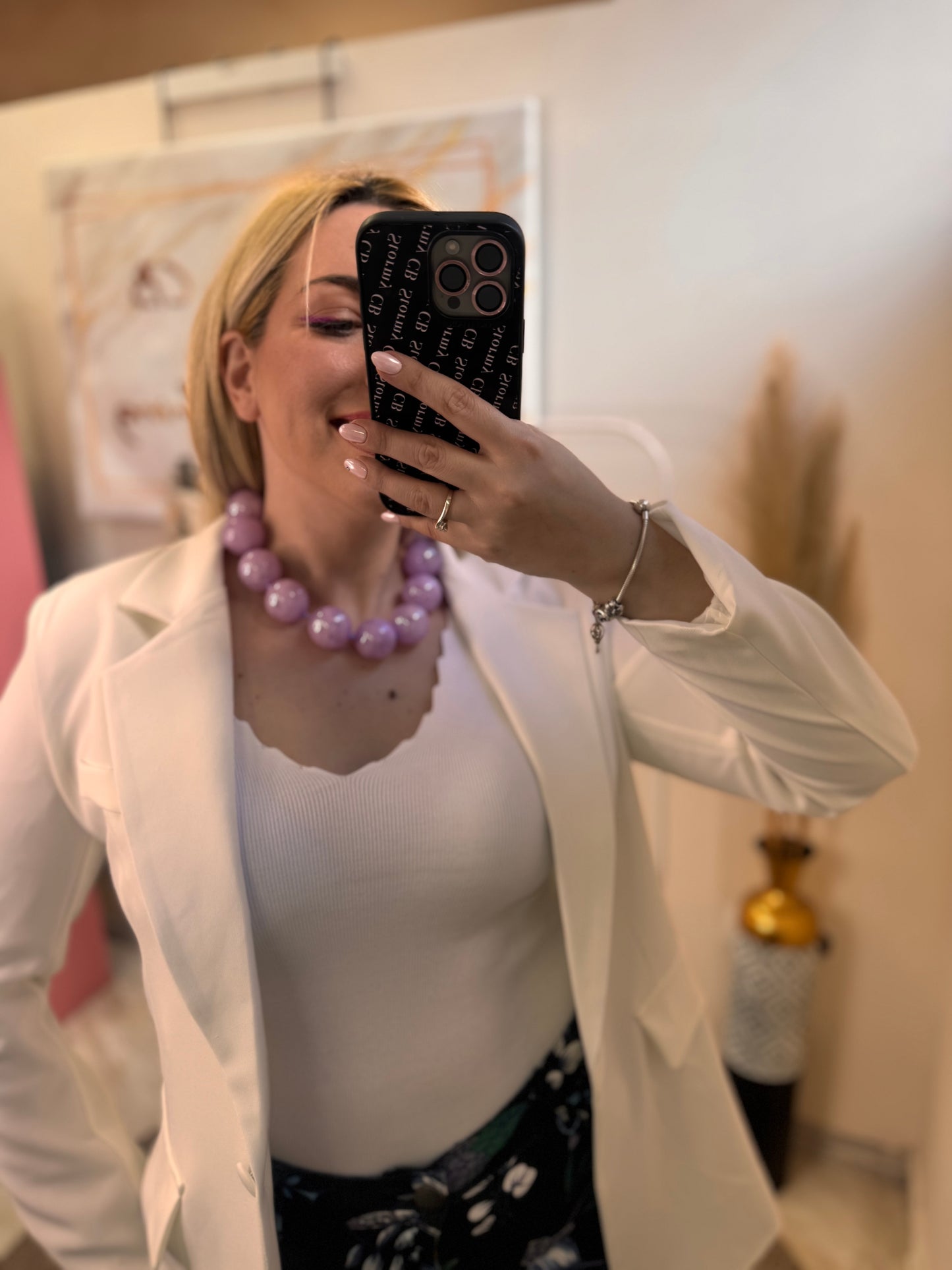 Ball Necklace-Lilac