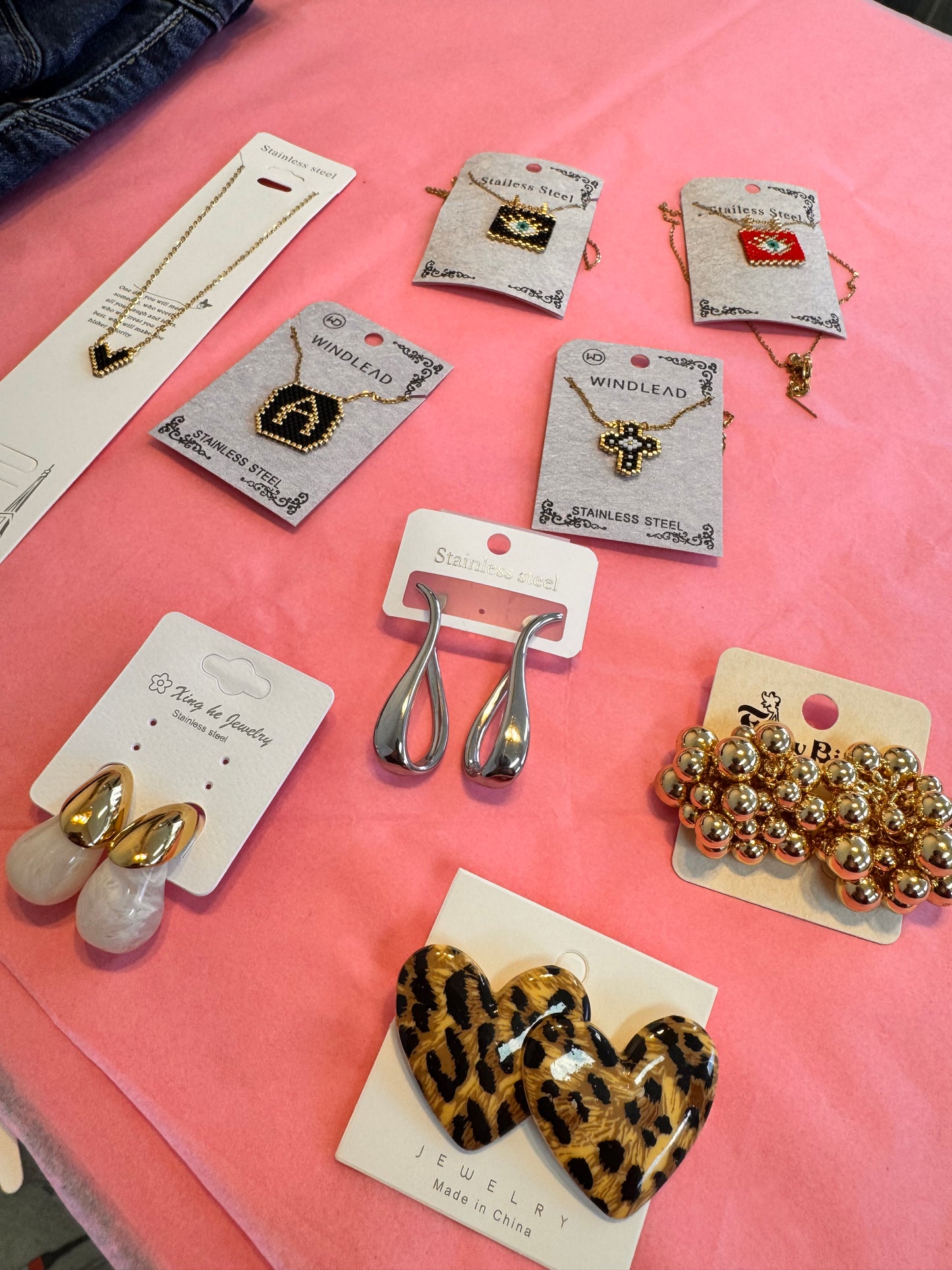 Leopard Heart Earrings