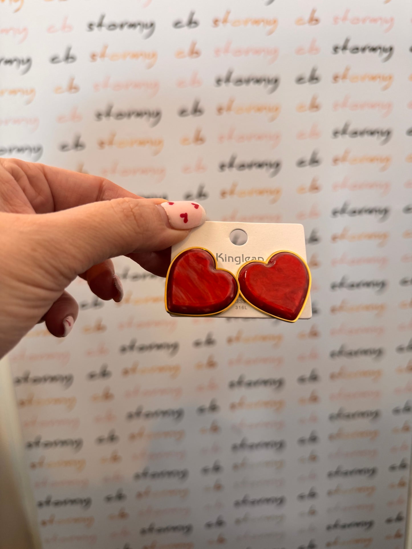 Luna Red Earrings