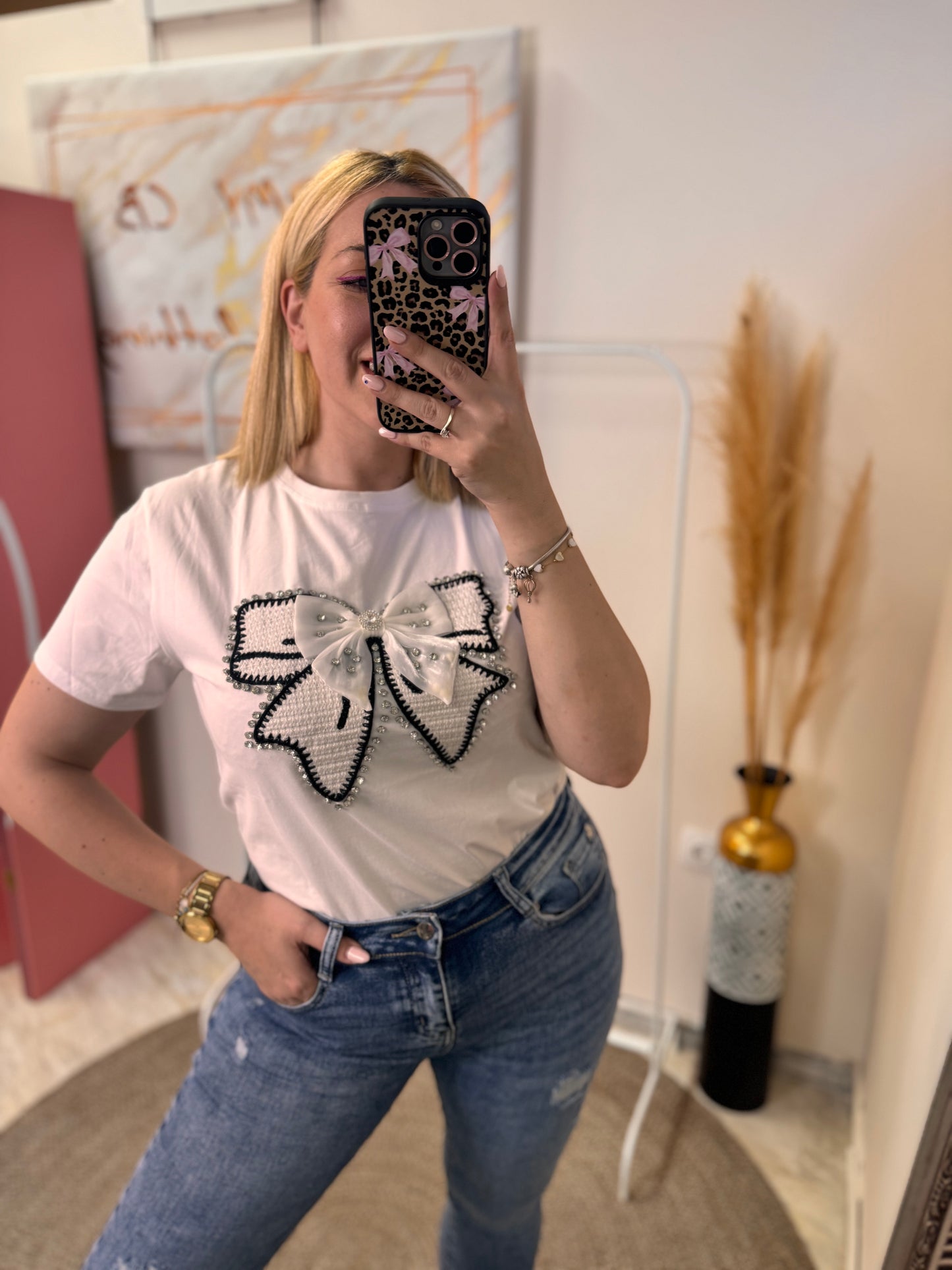 Double Bow T-SHIRT