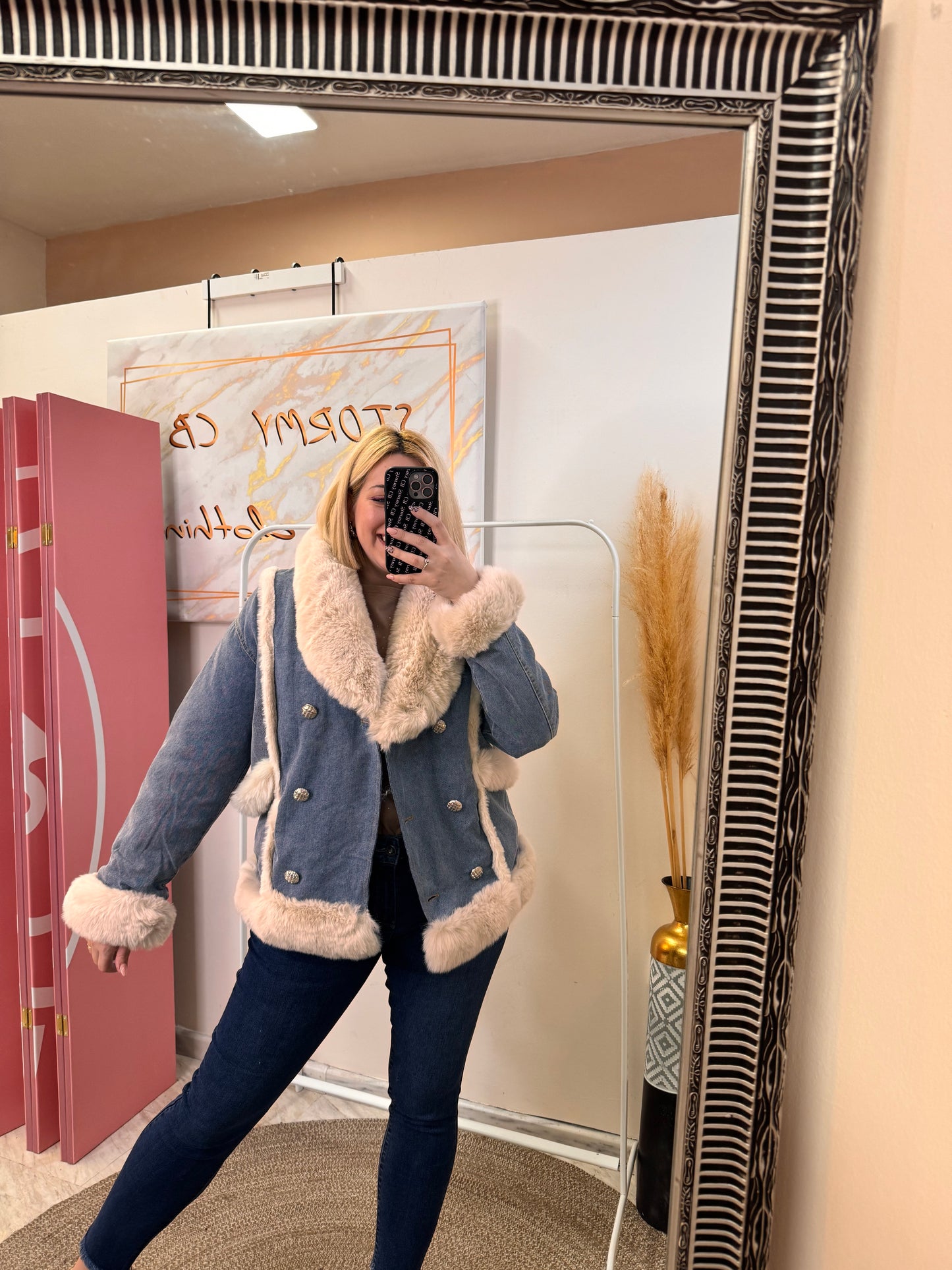 Jean Fur Jacket