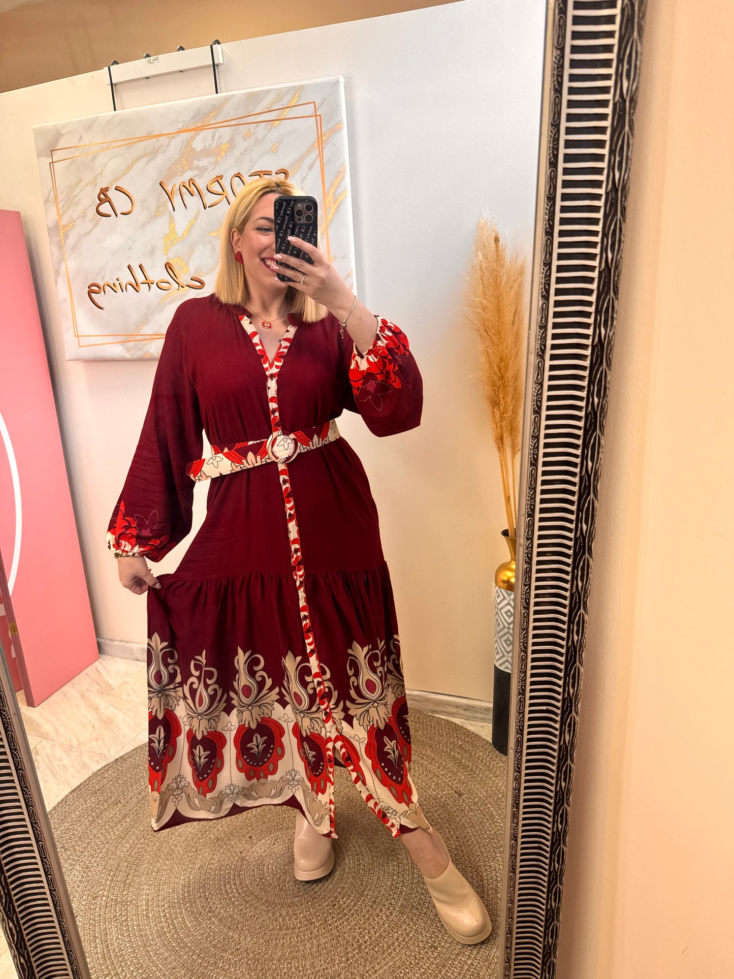 Mariana Semizie Red Dress