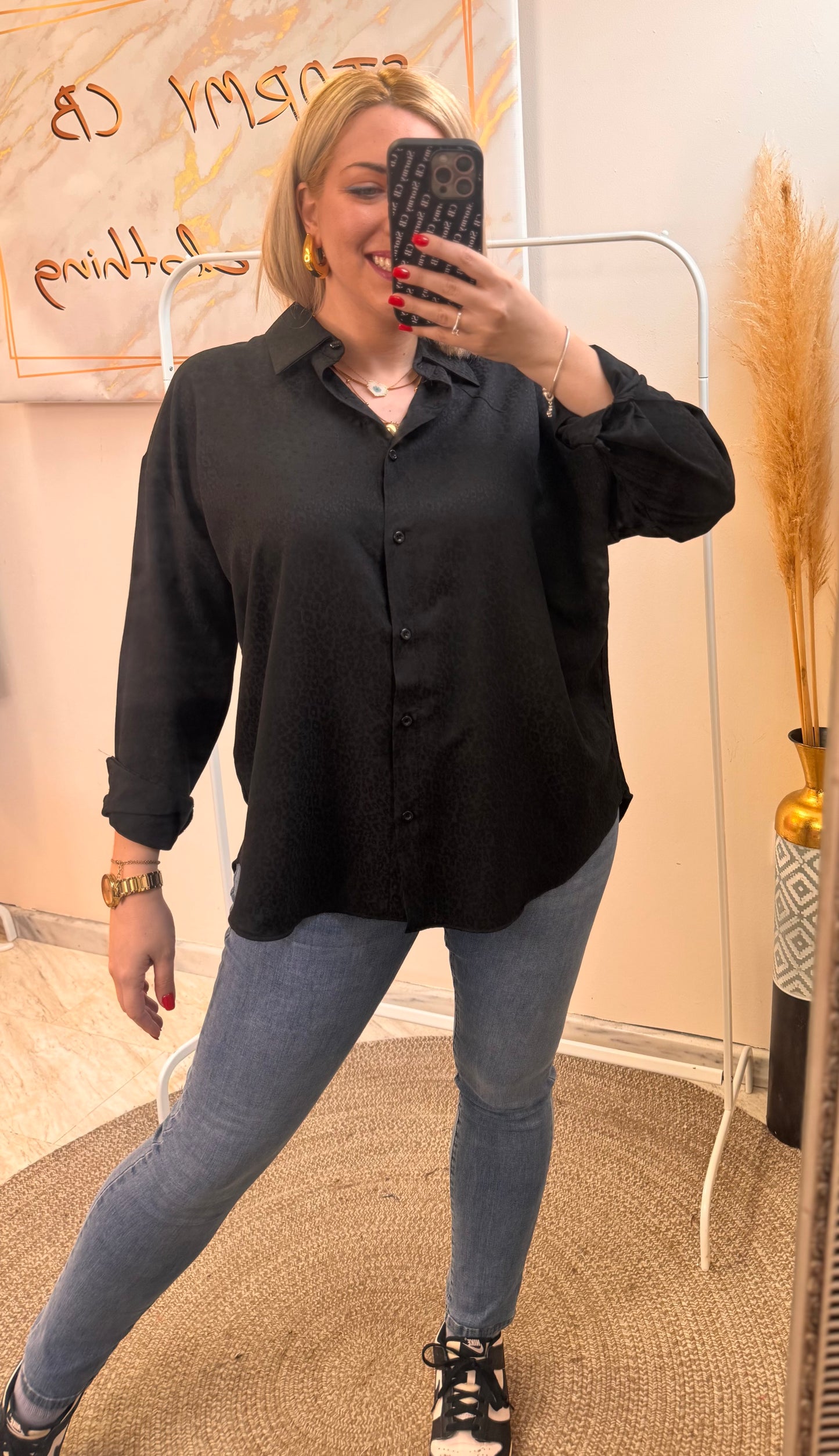 Monochrome Leopard Shirt