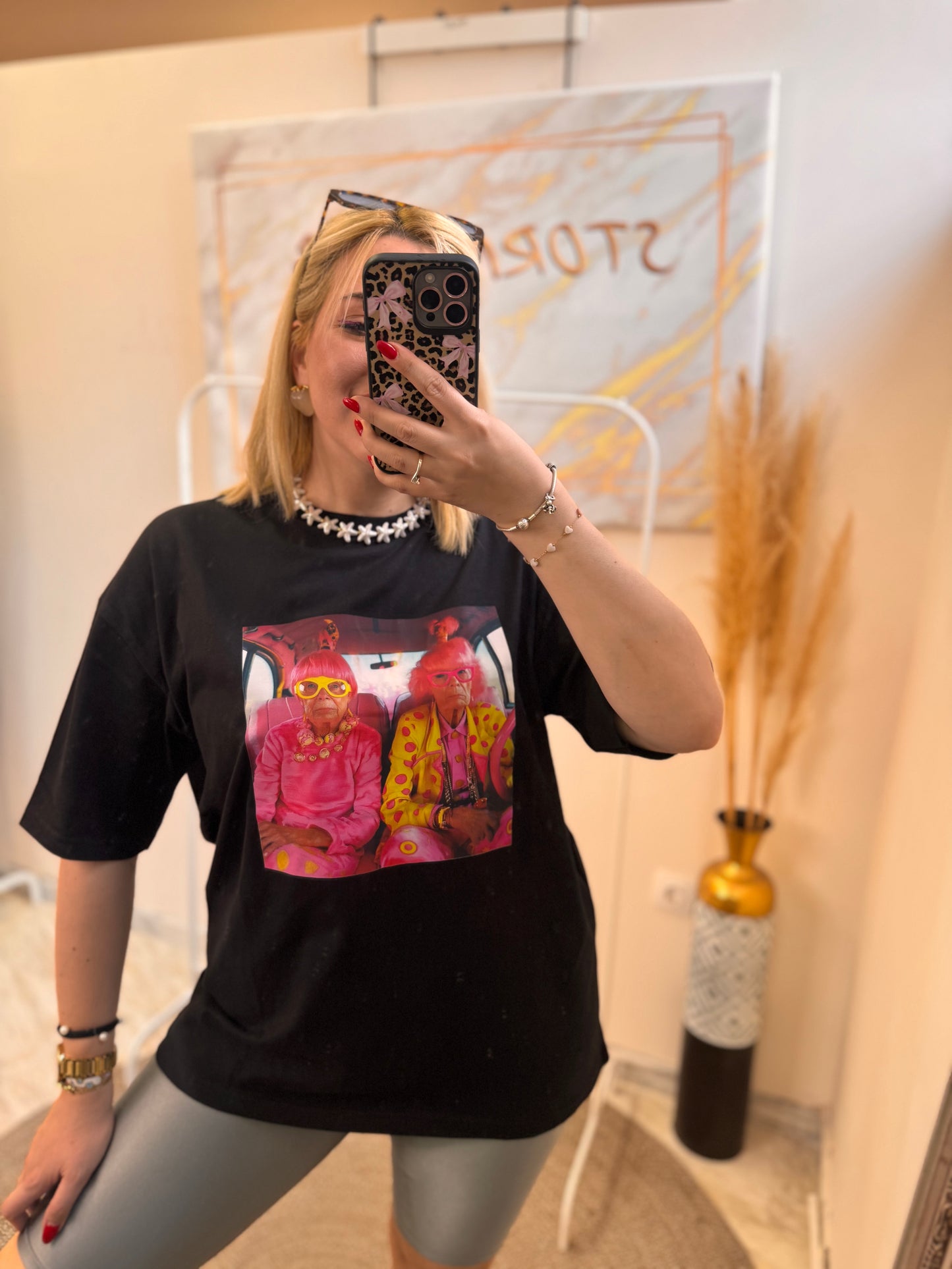 Grandma’s Black Oversized T-shirt
