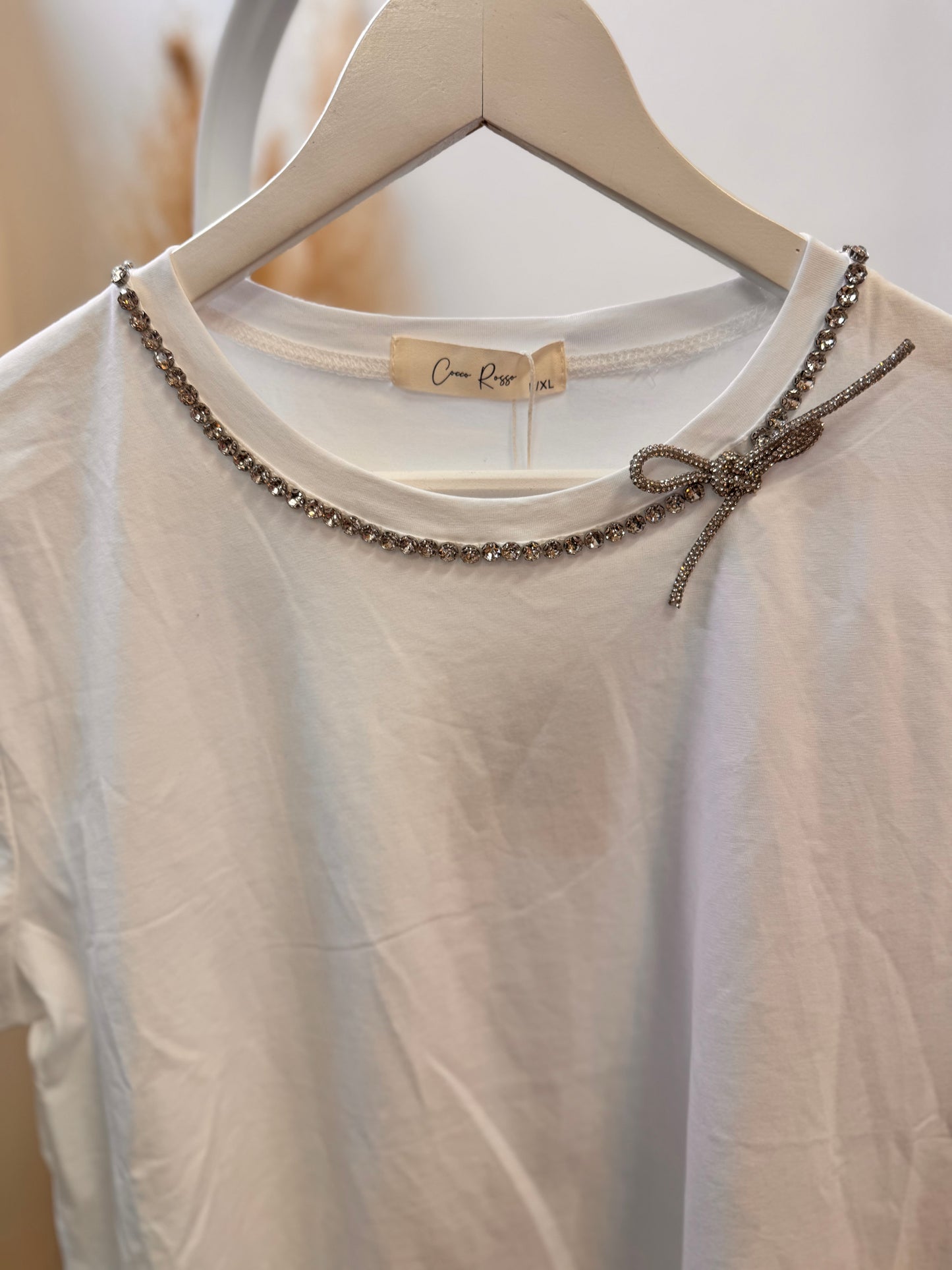 Strass Necklace T-shirt