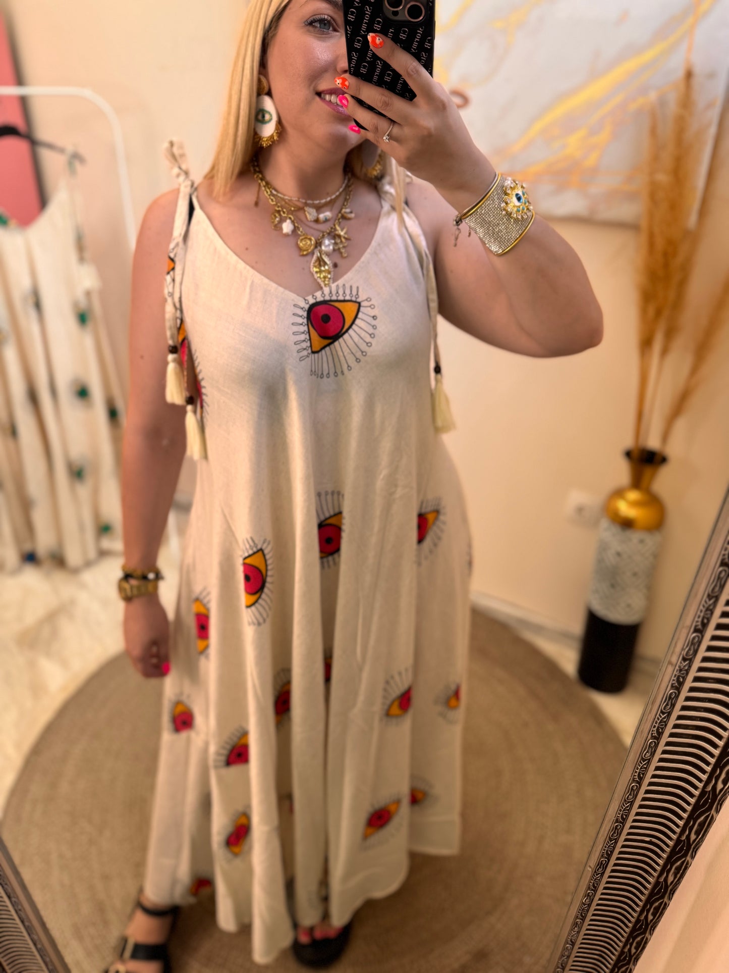 Eye Dress Orange