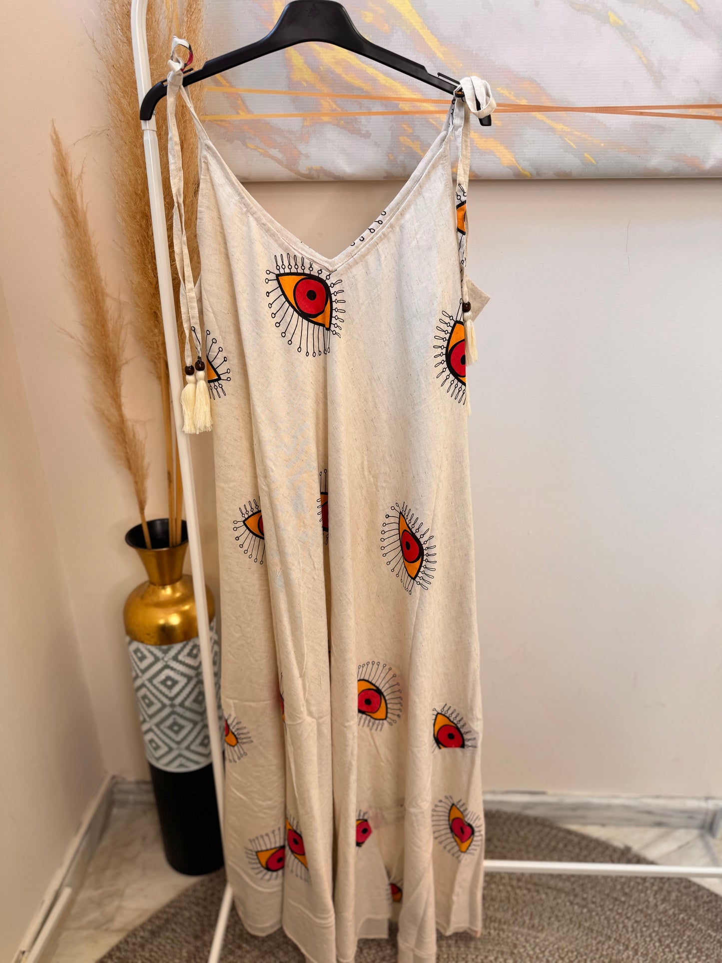 Eye Dress Orange