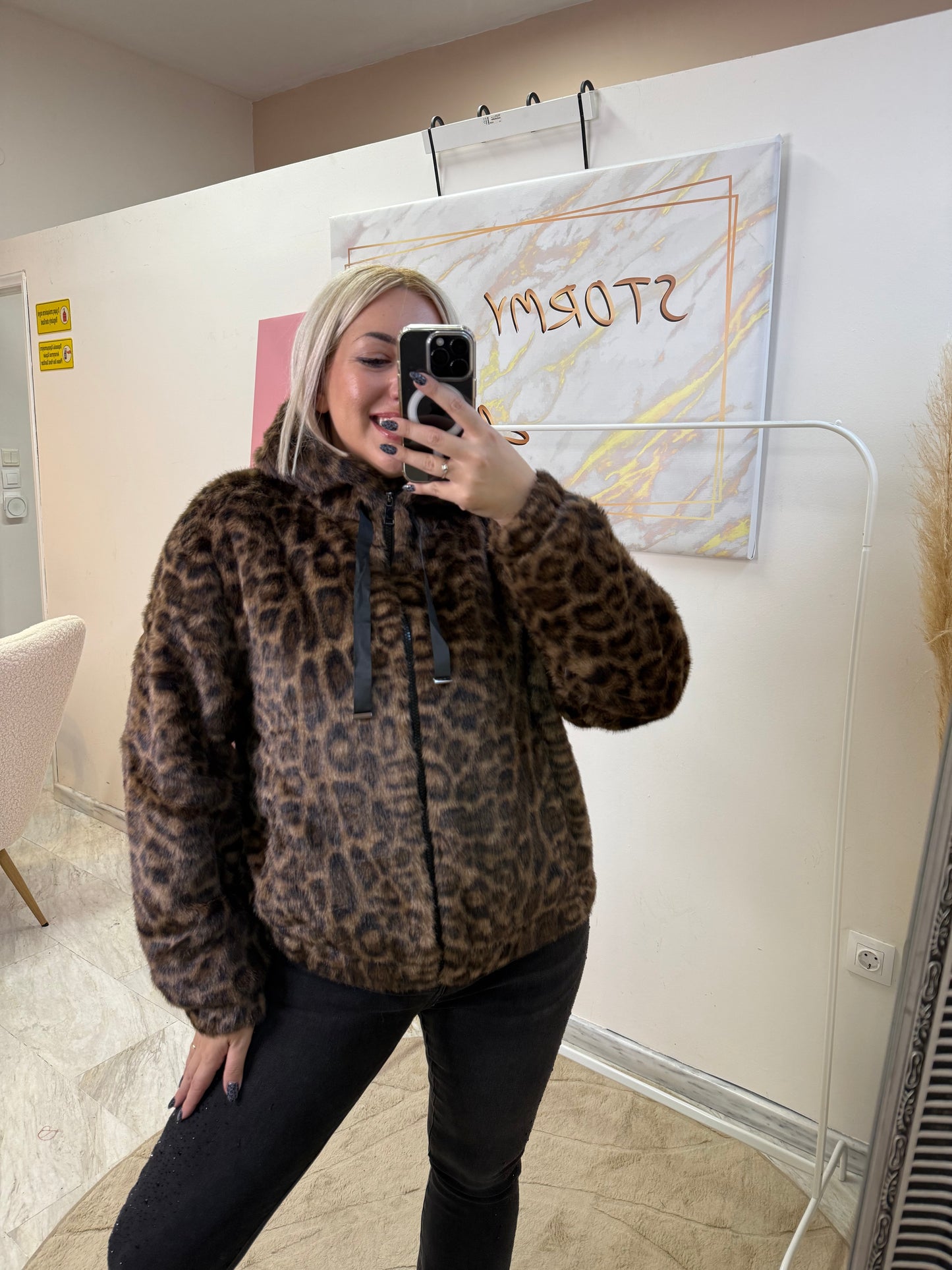 Leopard Fur Jacket