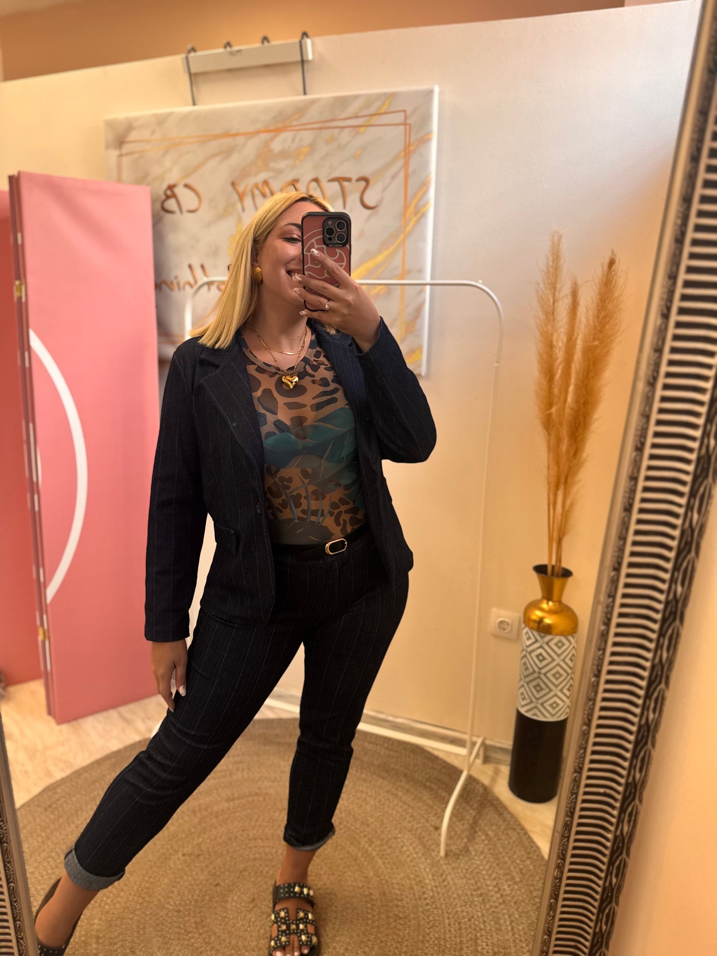 Office Pant Blue