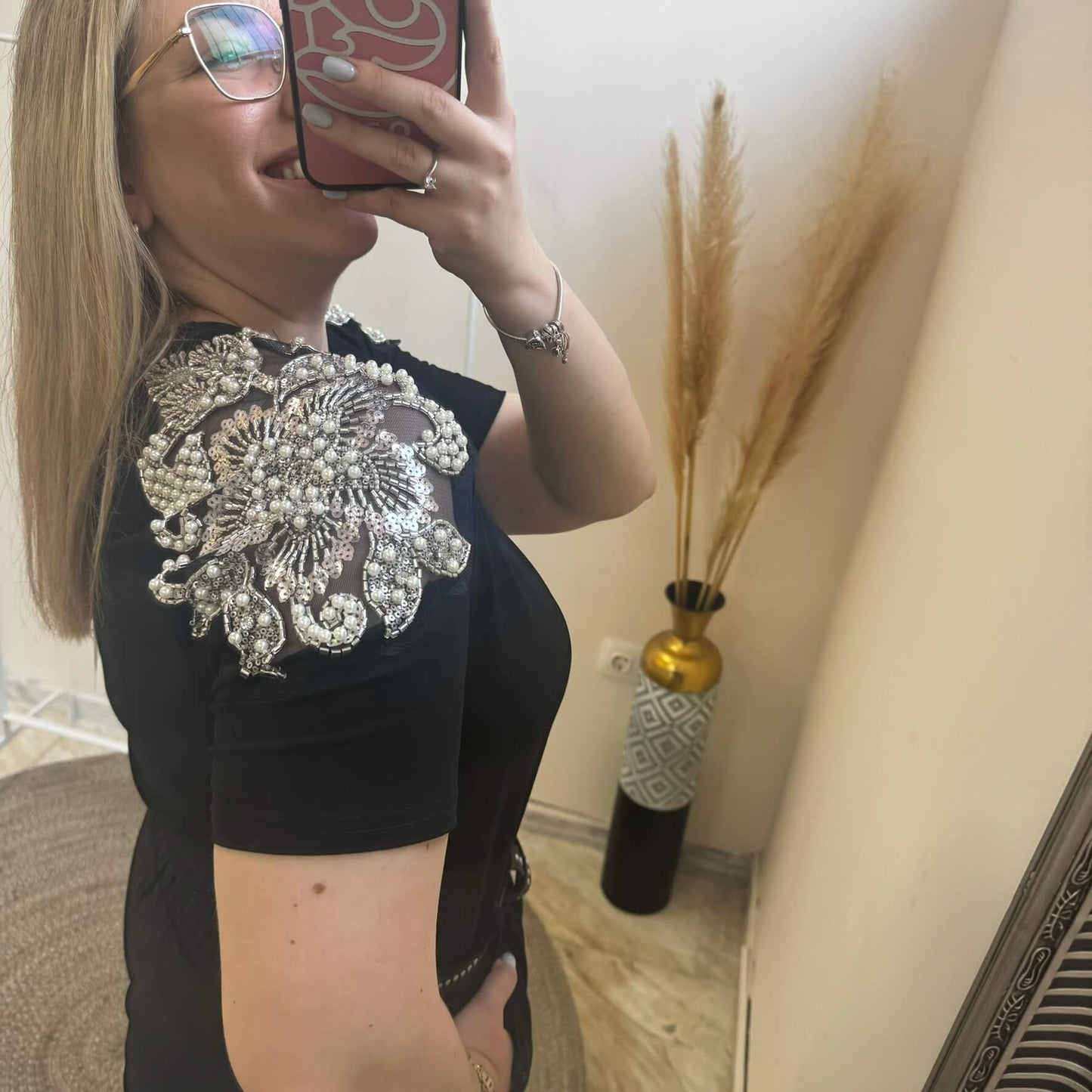 T-SHIRT WITH STRASS C-THROU