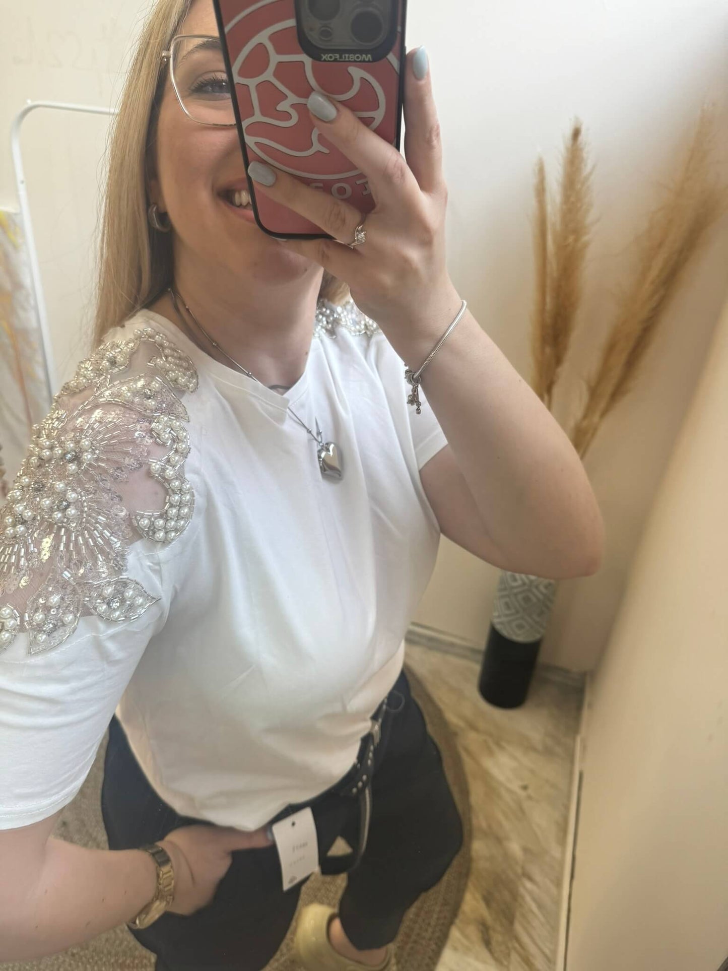 T-SHIRT WITH STRASS C-THROU