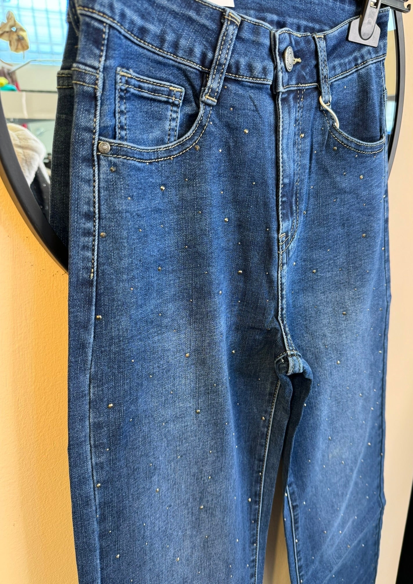 WIDE LEG STRASS JEAN