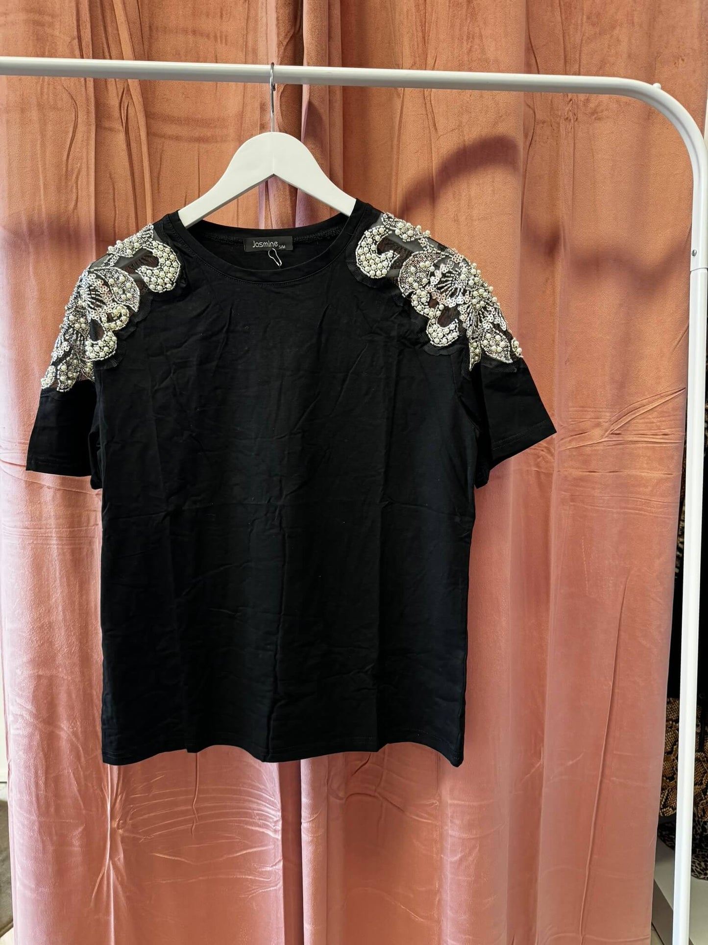 T-SHIRT WITH STRASS C-THROU