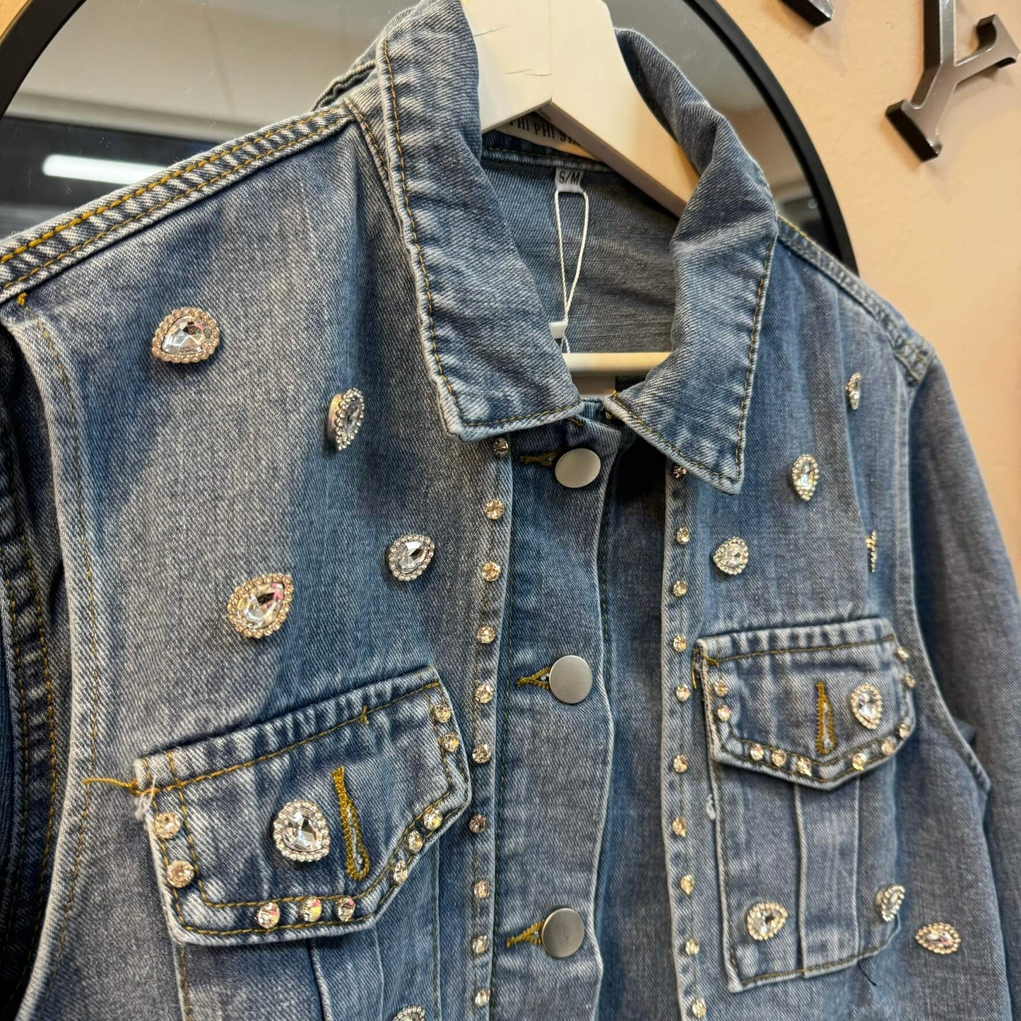 STRASS JEAN JACKET