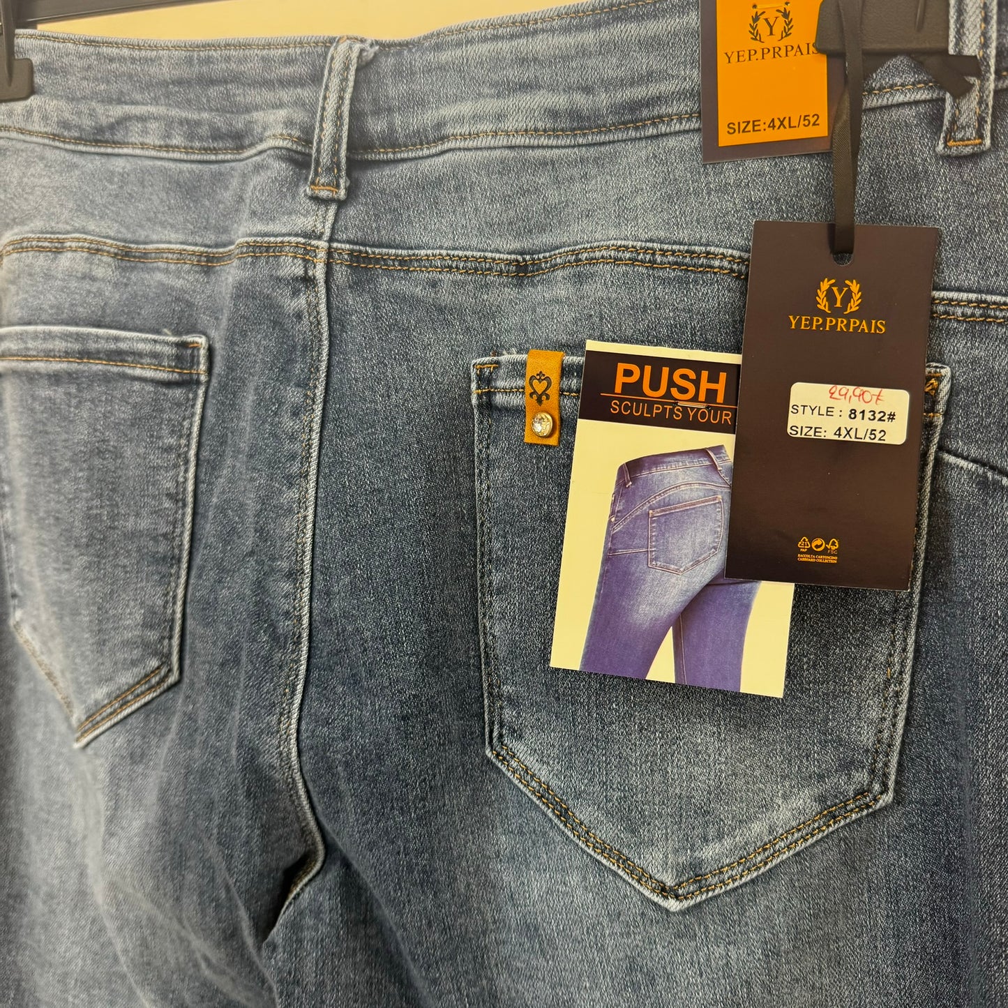 PUSH UP JEAN PLUS SIZE