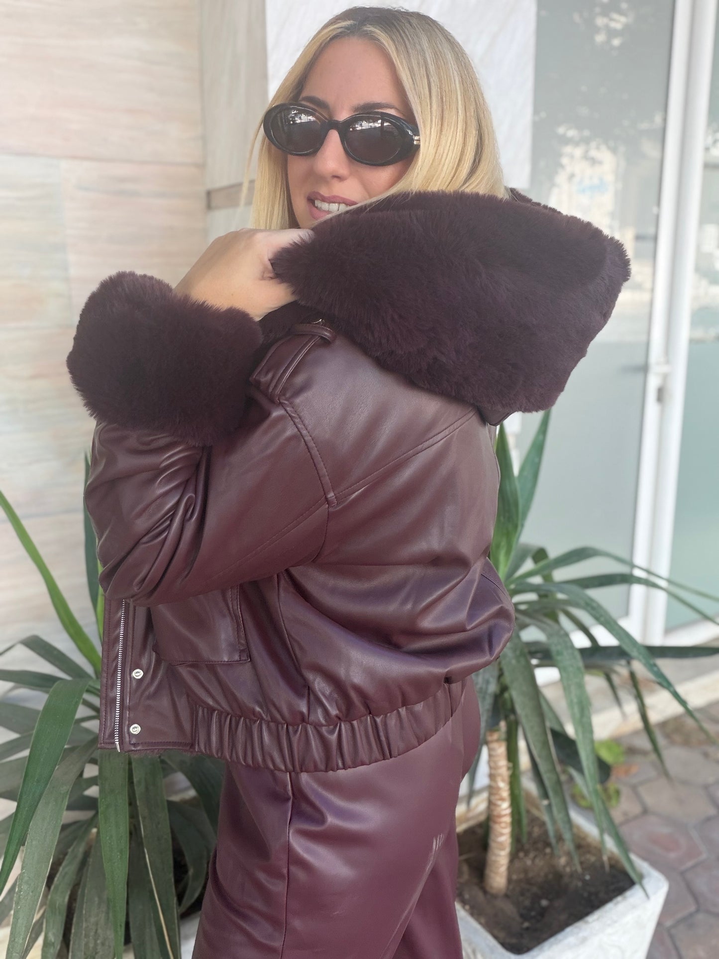Lucky Jacket Bordeaux