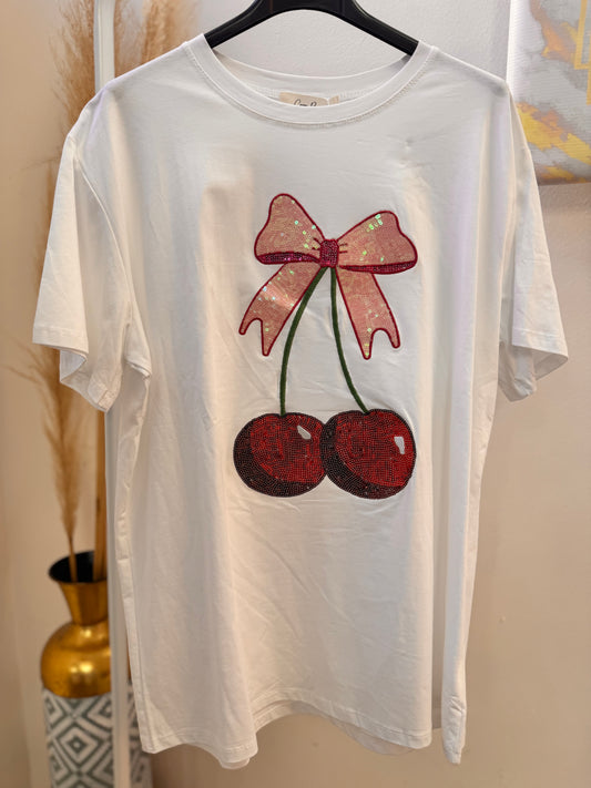 Strass Cherry T-shirt