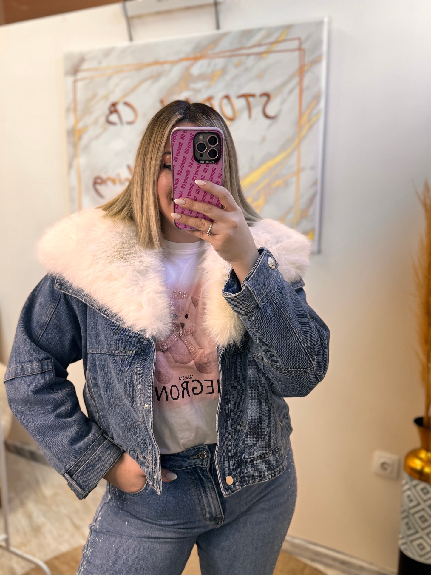 Fur Jean Jacket