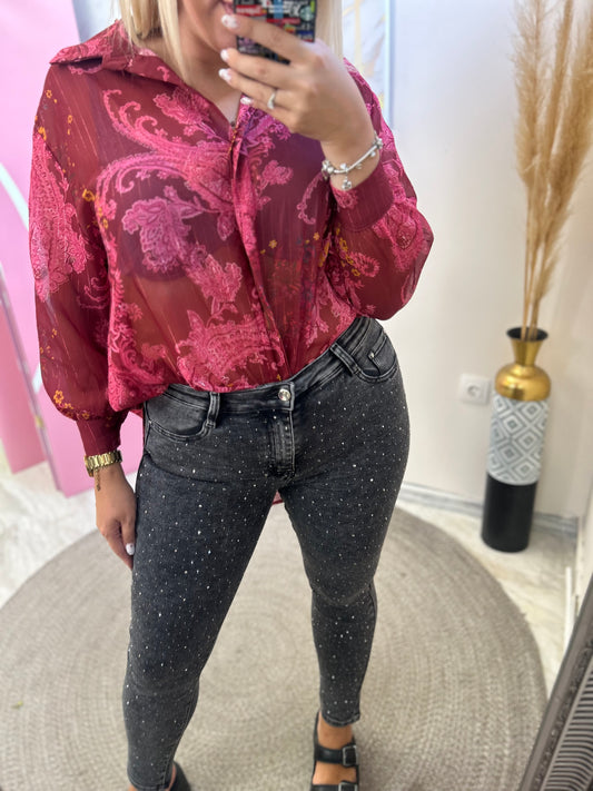 New York Strass Grey Jean