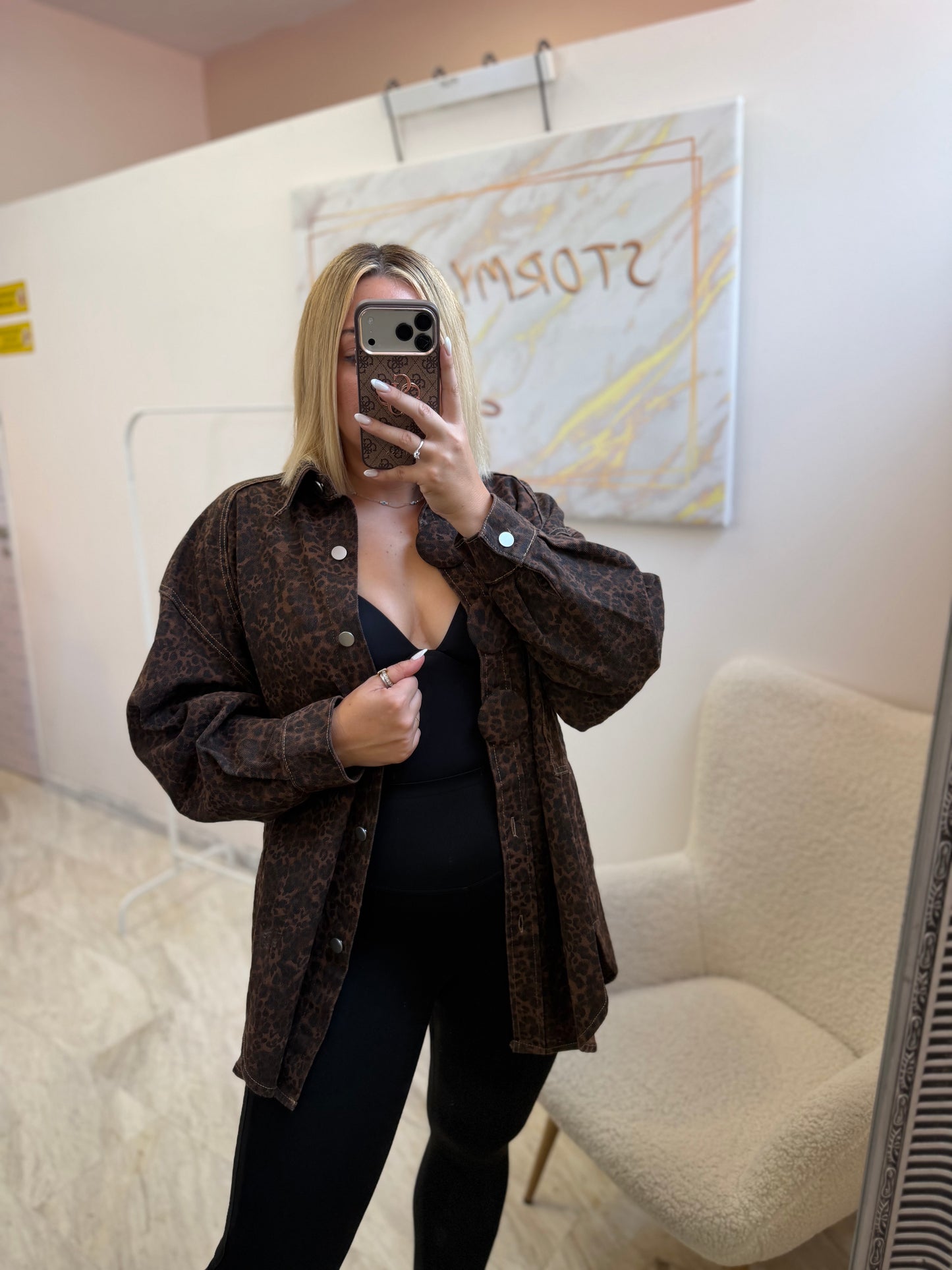 Jacket Oversized Leopard