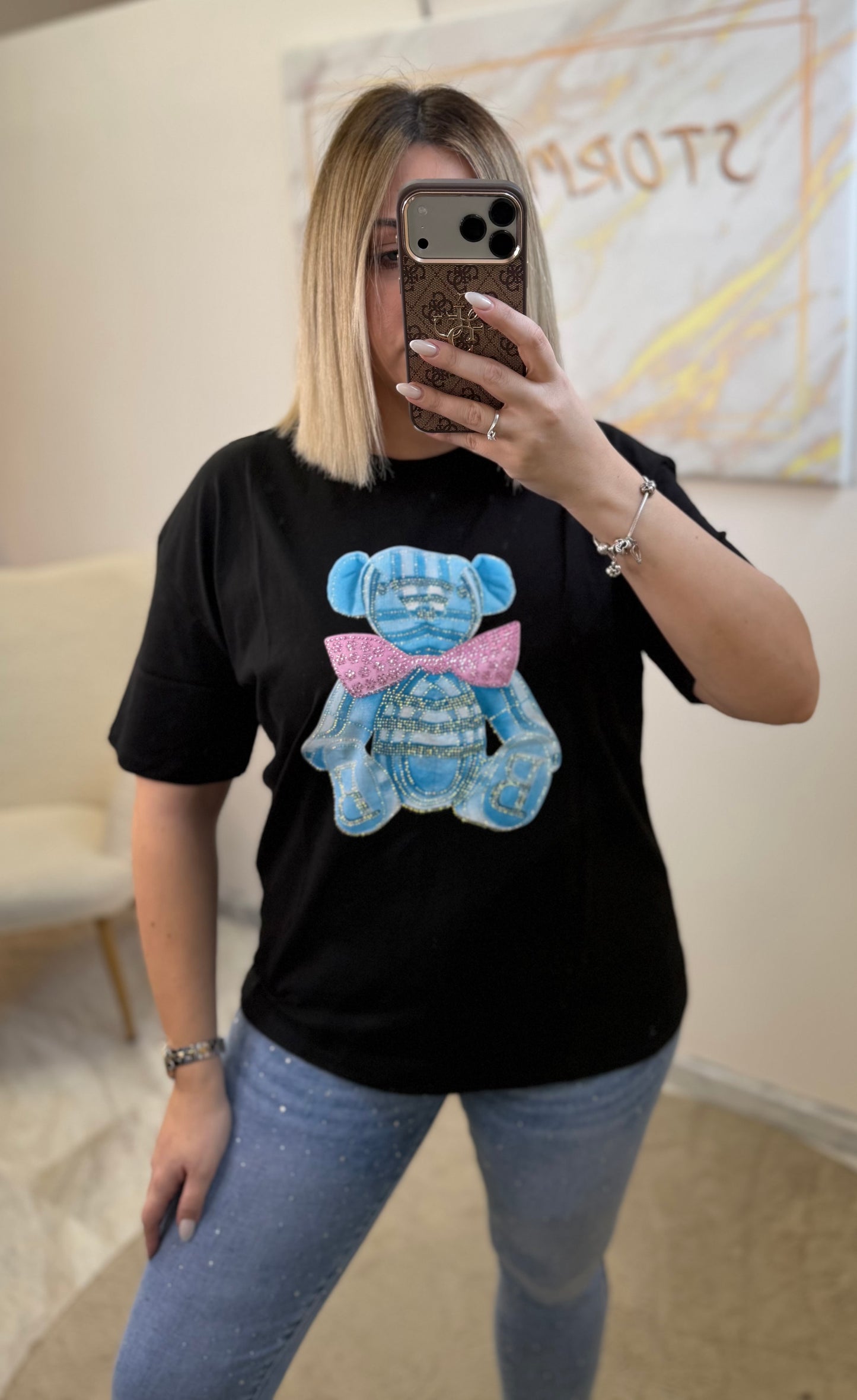 ΑΡΚΟΥΔΑΚΙ ΣΤΡΑΣ T-SHIRT