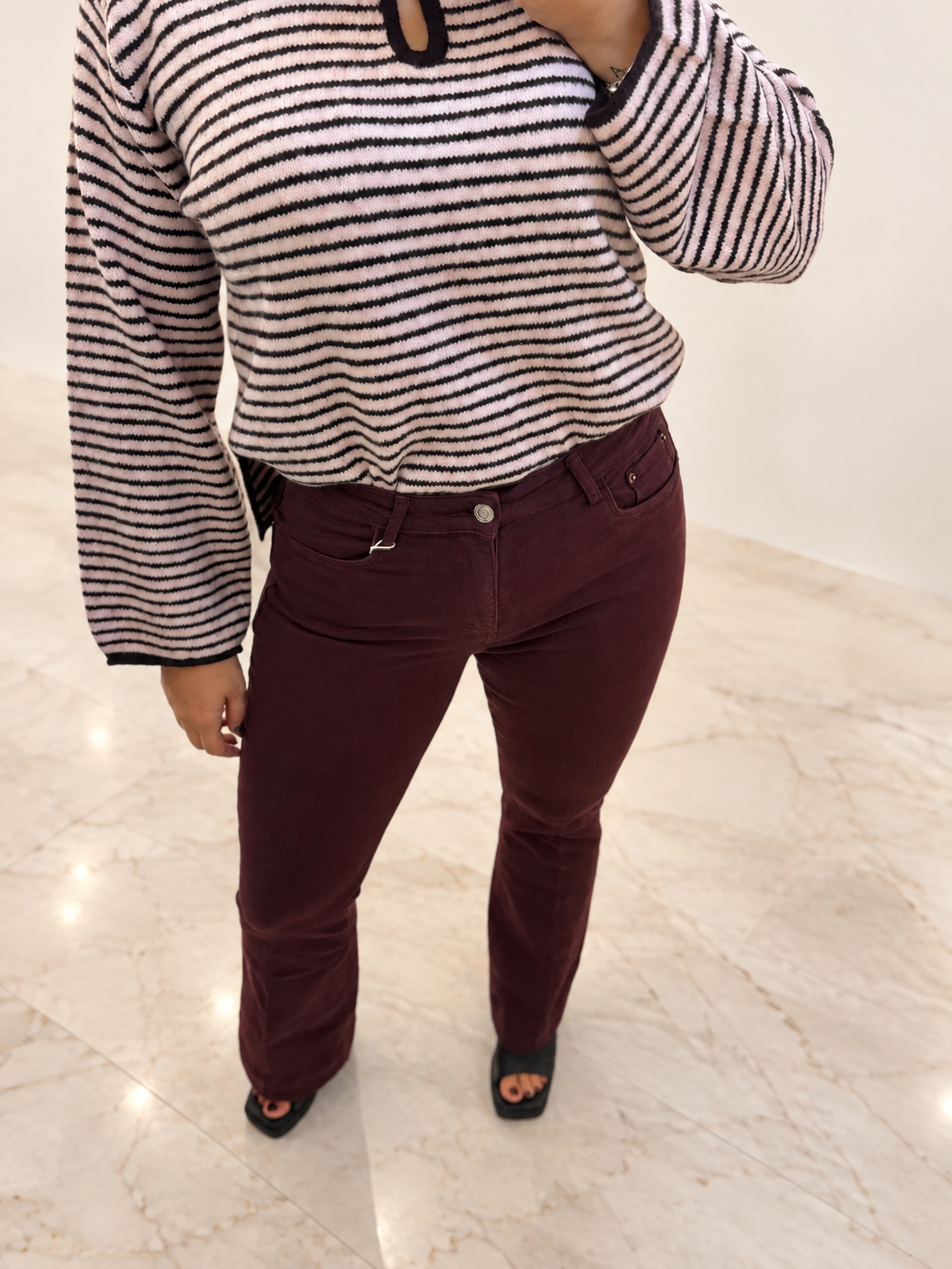 Flare Jean -5KG Bordeaux