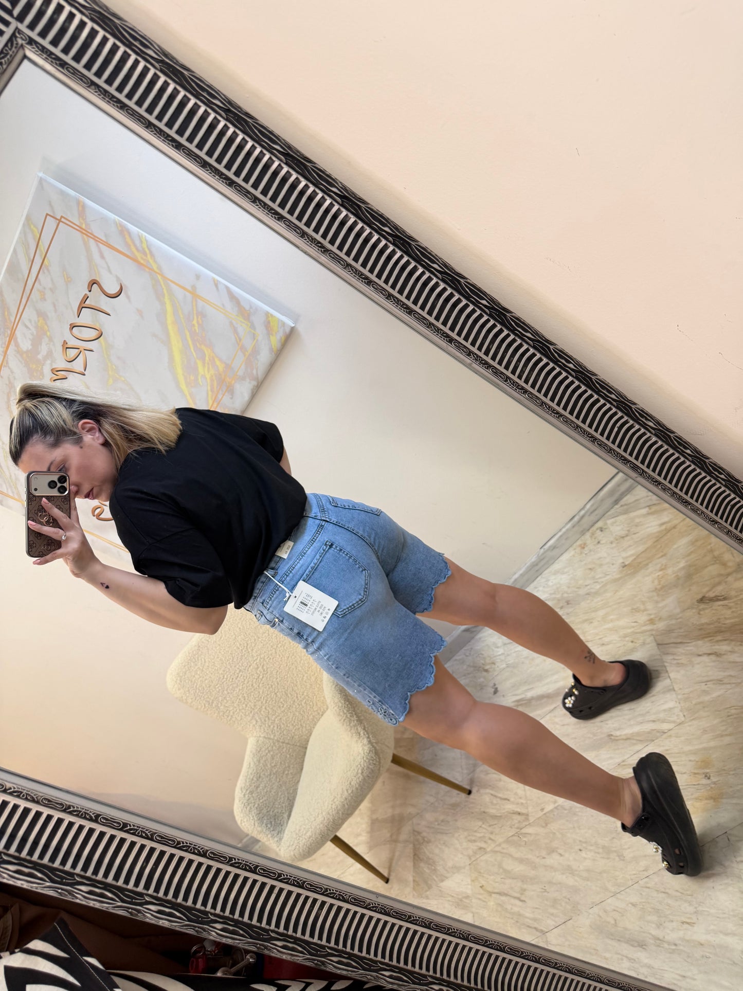 Zoe Strass Shorts