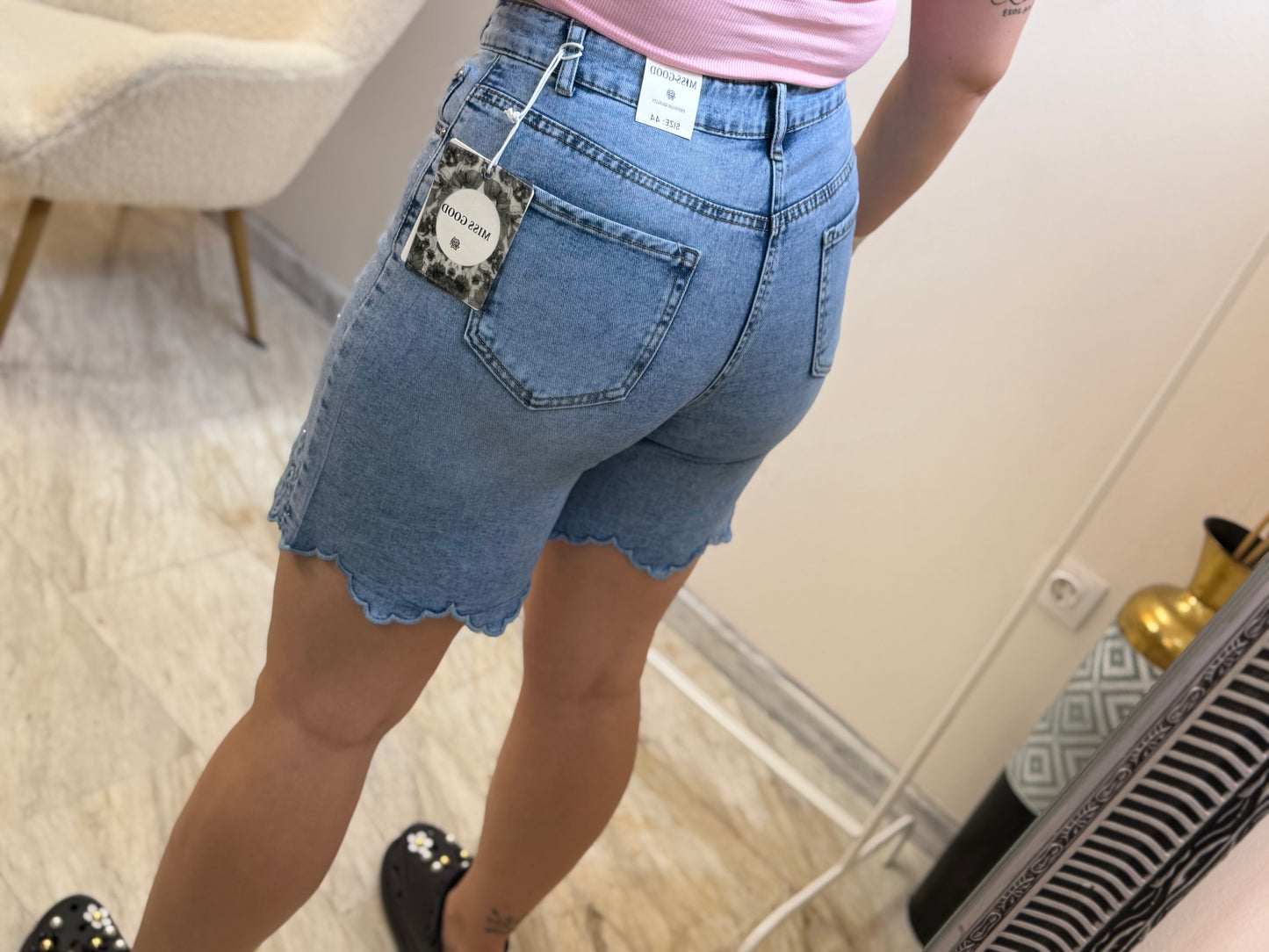 Zoe Strass Shorts