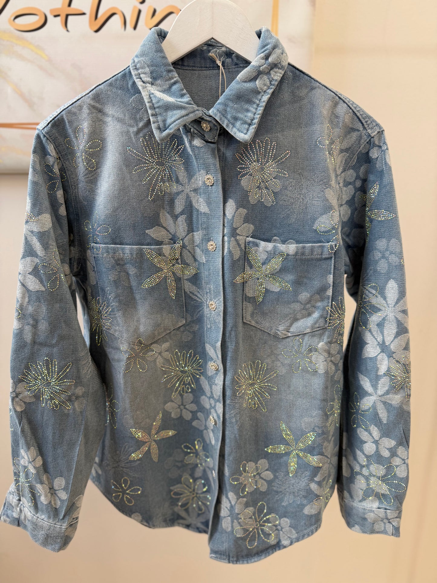 Jean Jacket Flowers