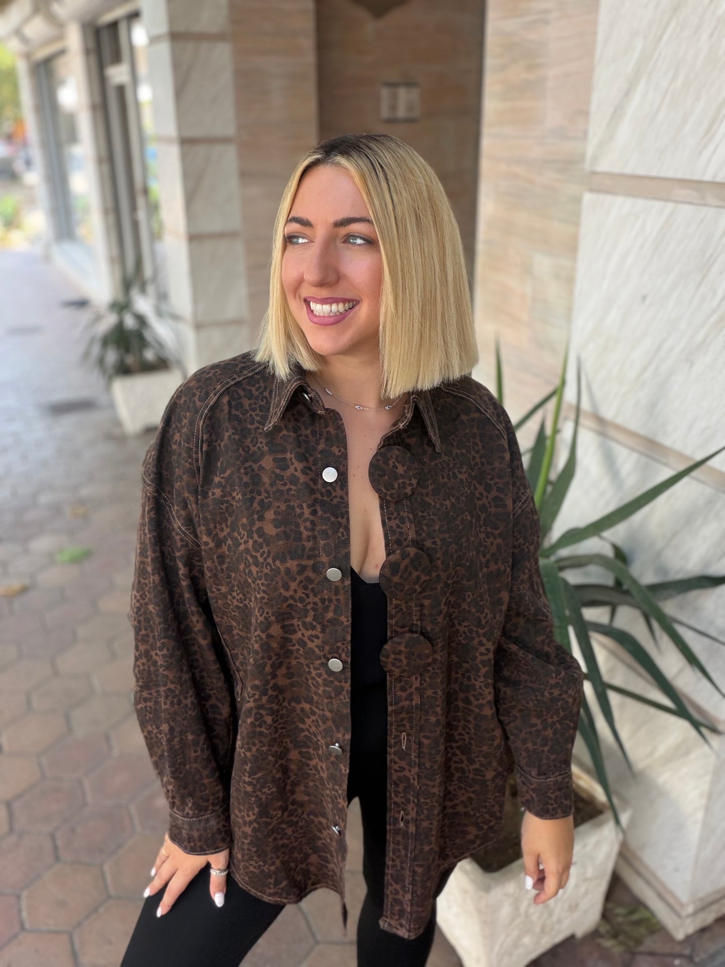 Jacket Oversized Leopard
