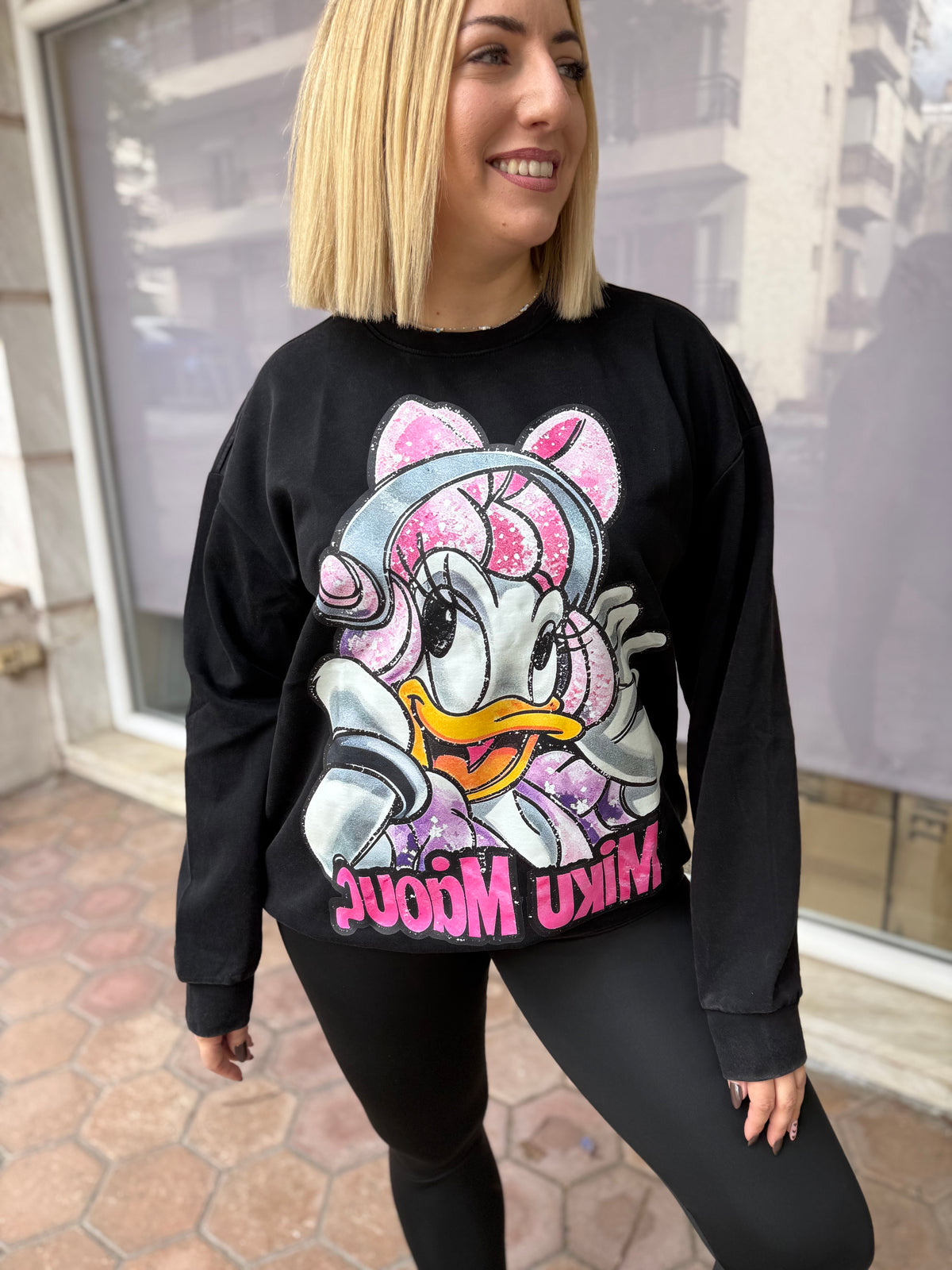Duck Oversized Shirt Black