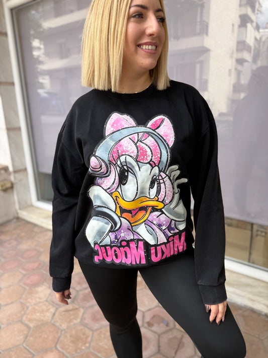 Duck Oversized Shirt Black