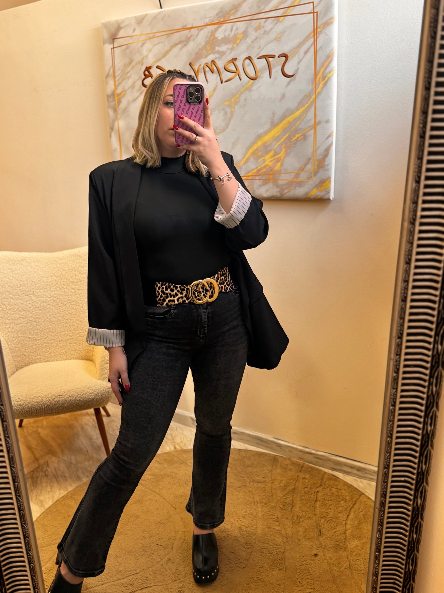 Σακάκι Oversized Ρίγα
