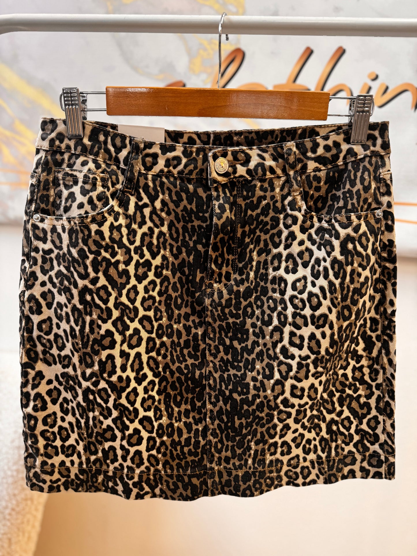 Mini Leopard Skirt