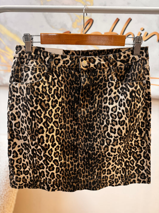 Mini Leopard Skirt