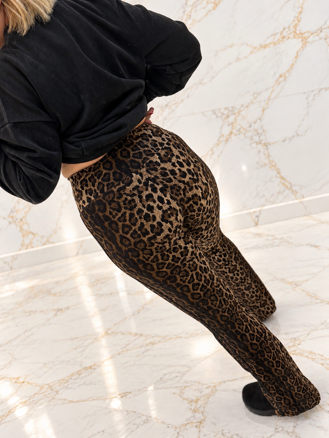 Κολάνοπαντελόνι flare leopard