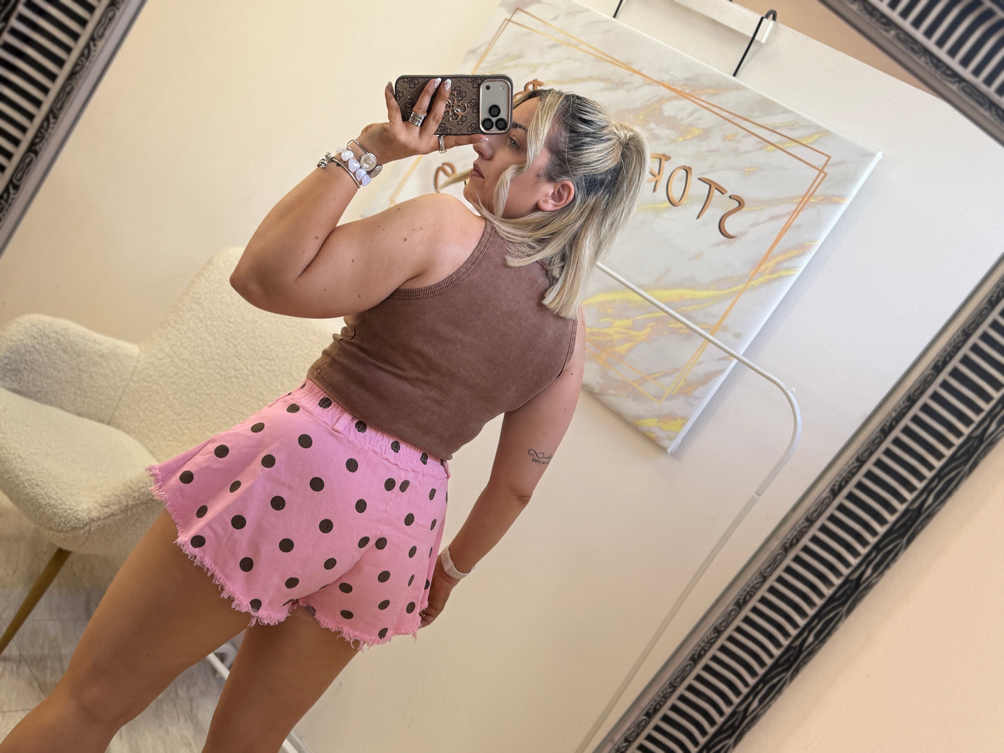 Polka dots shorts