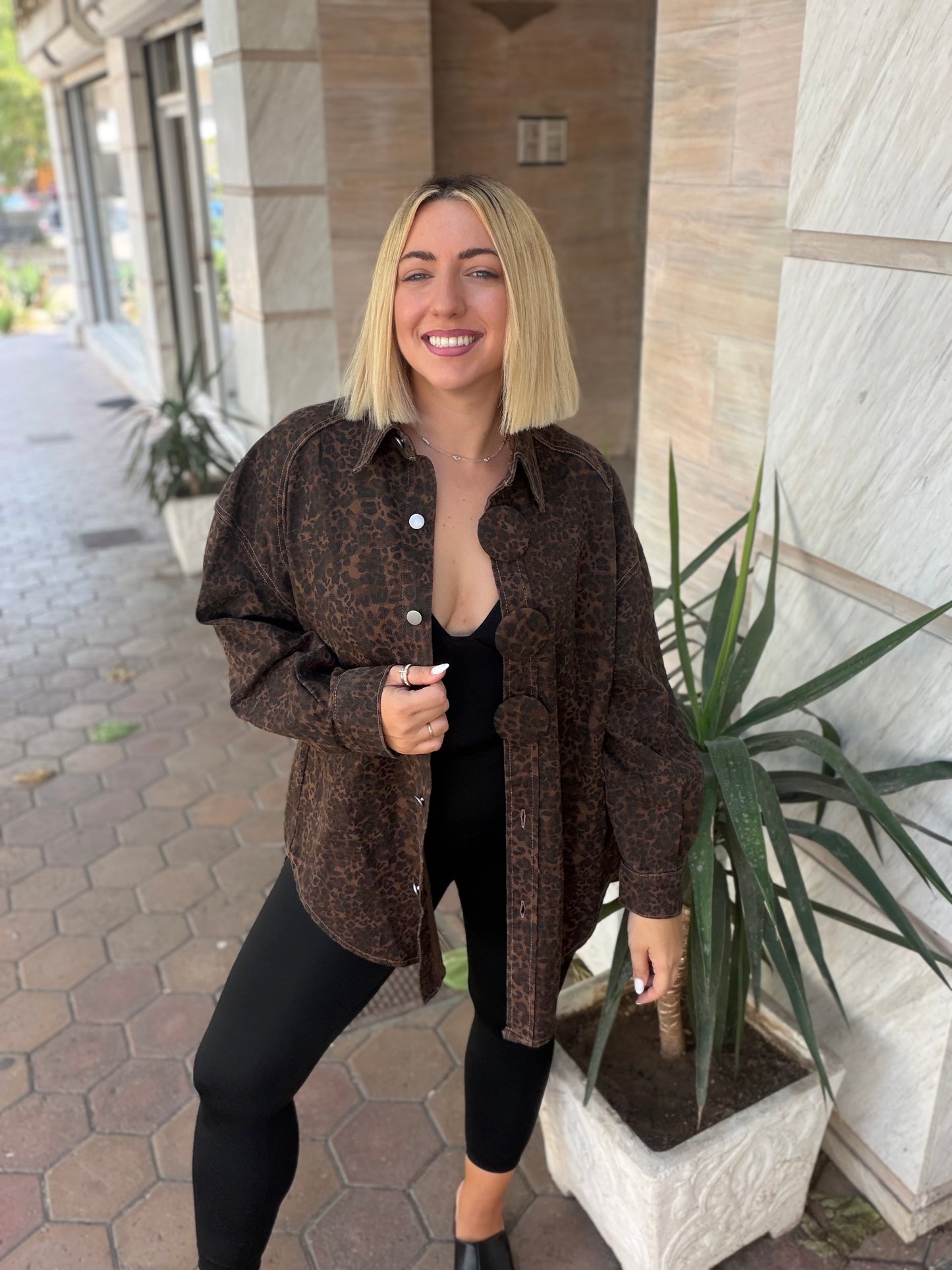 Jacket Oversized Leopard