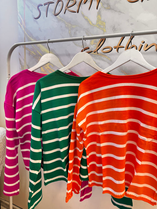 Νηματινη Ριγέ Μπλούζα