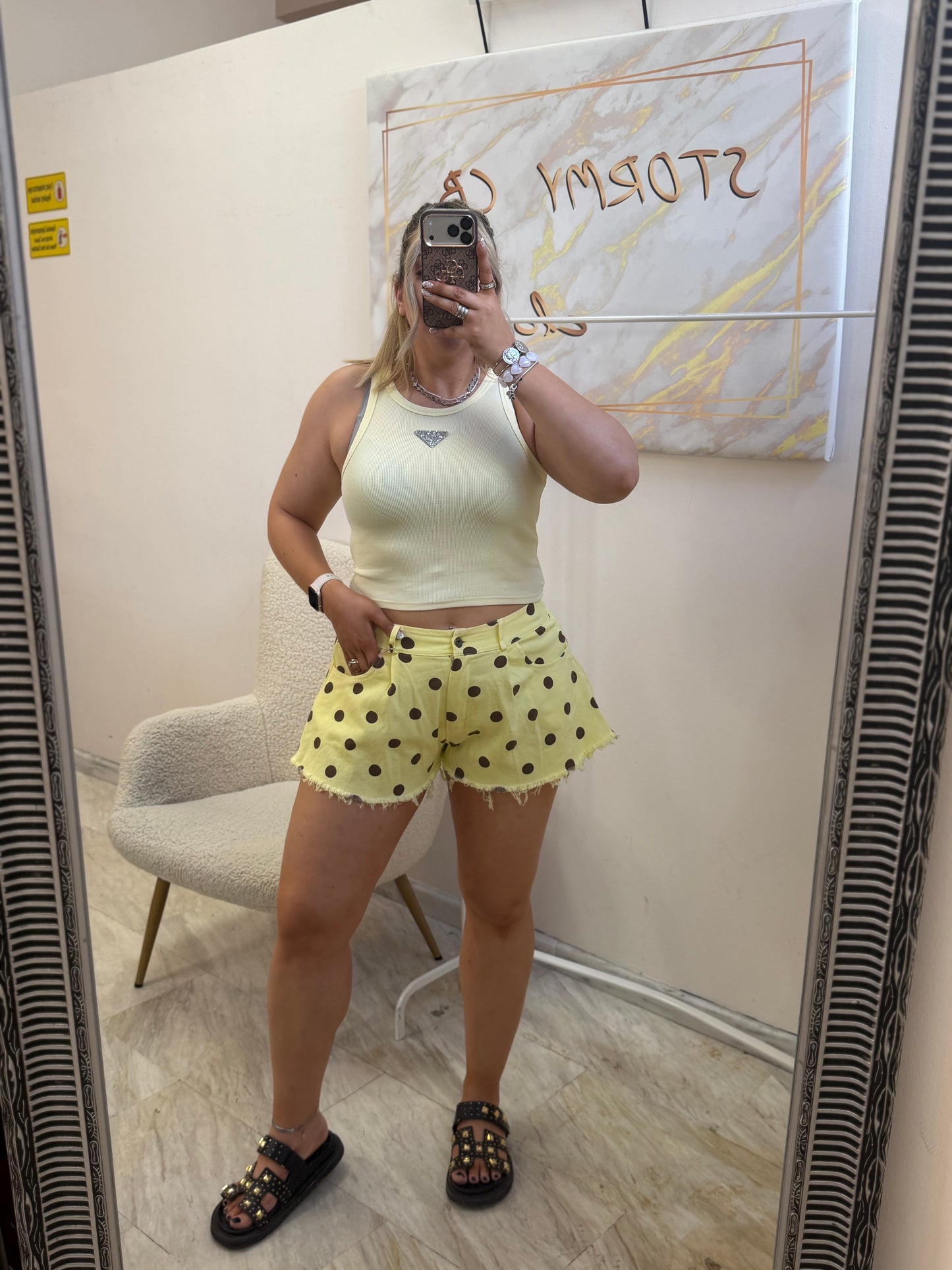 Polka dots shorts