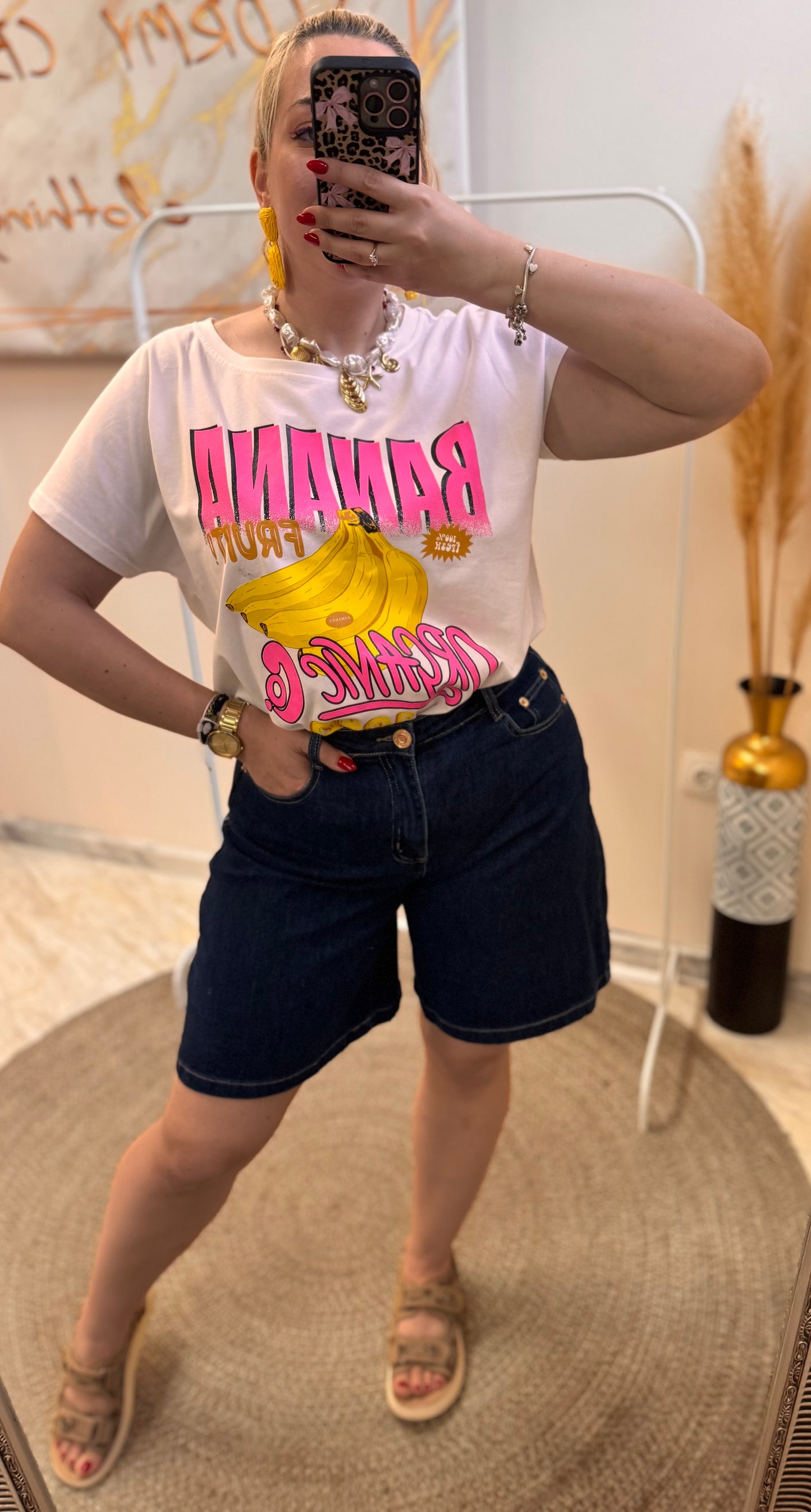 WIDE LEG BLUE VERMUDA