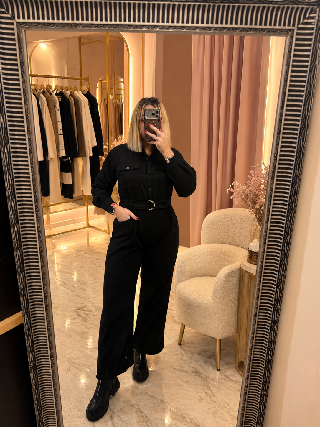 Suede Jumpsuit
