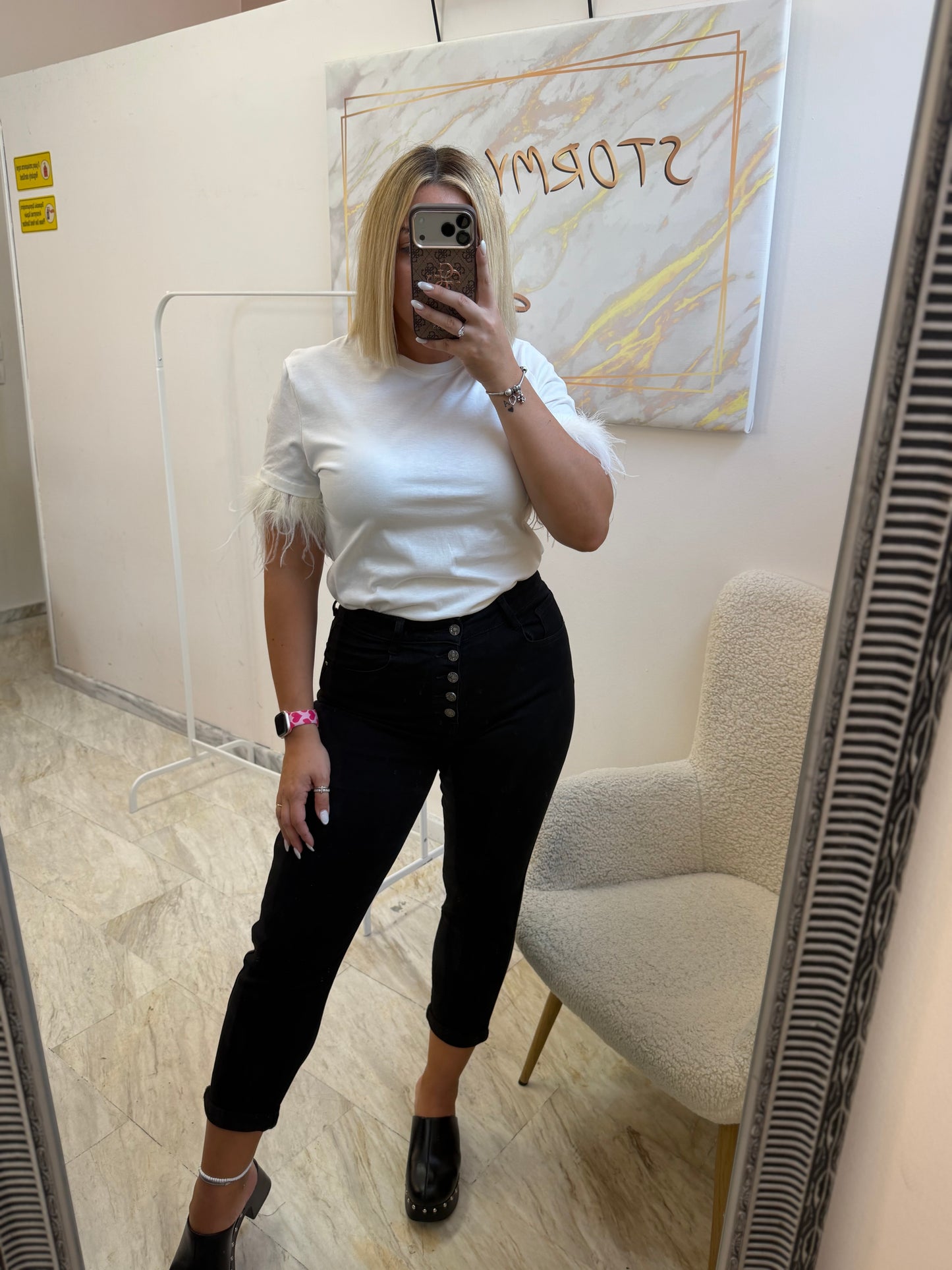 Helen Elastic Jean Black