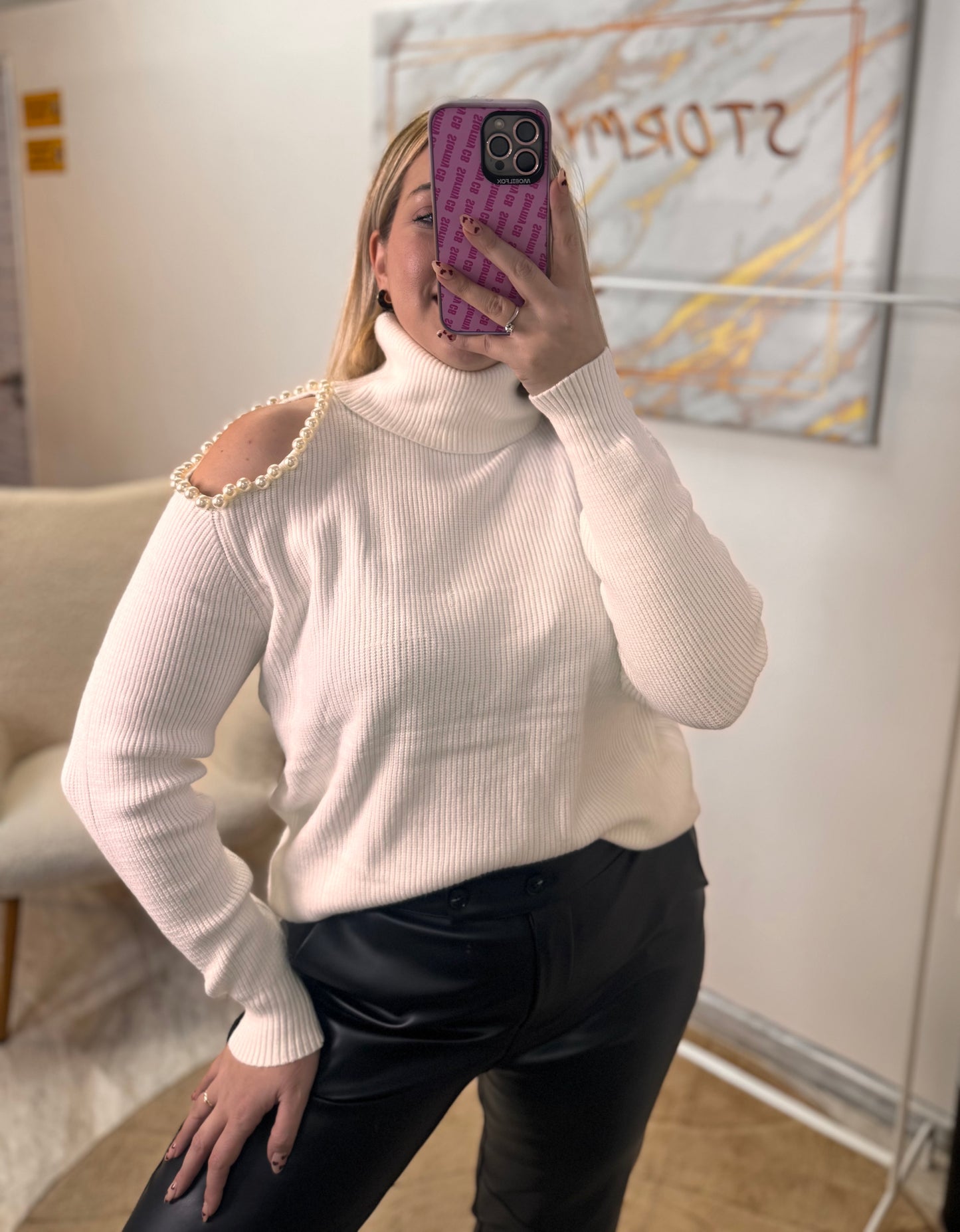 Monochrome Pearl Knit