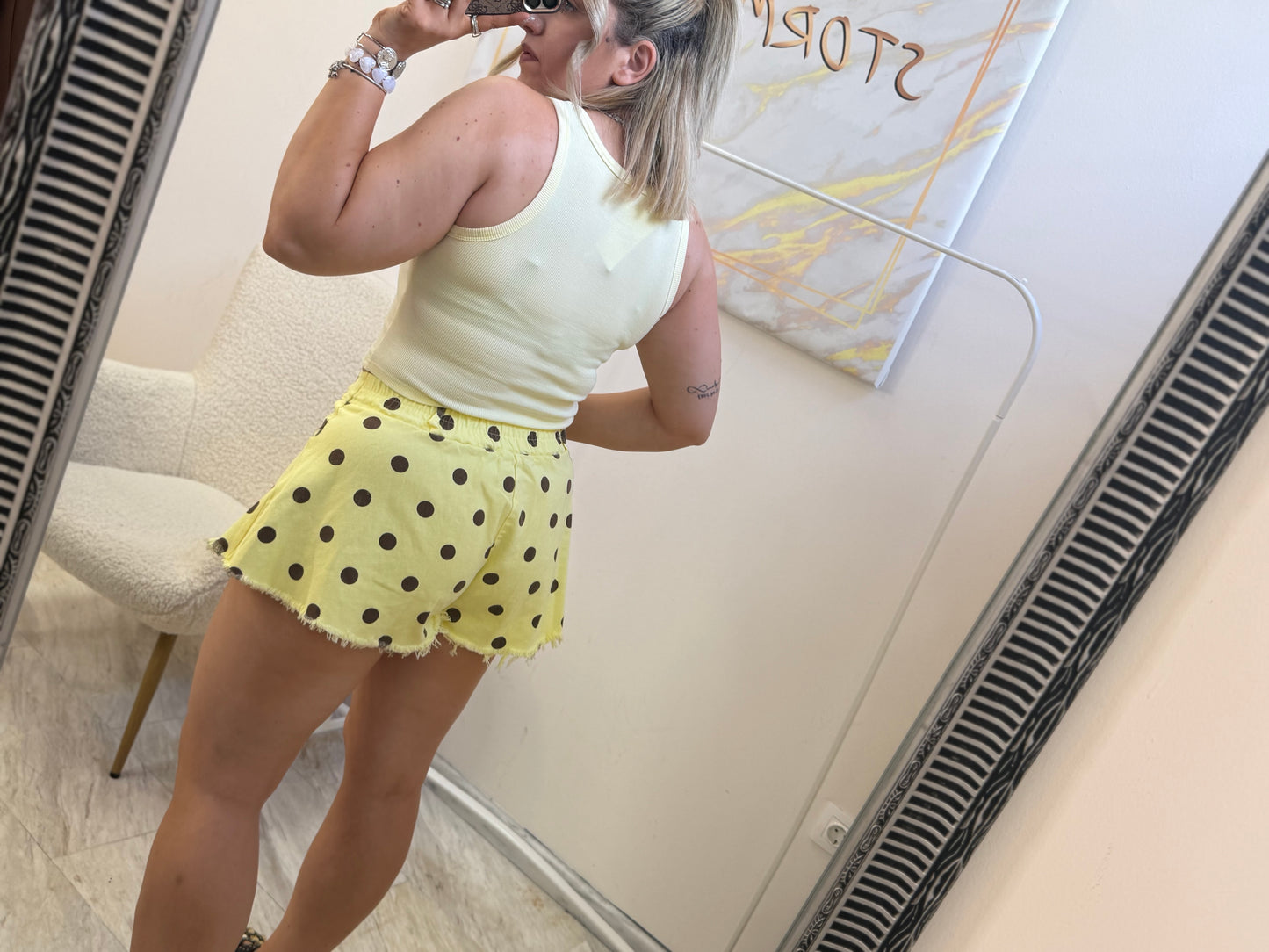 Polka dots shorts