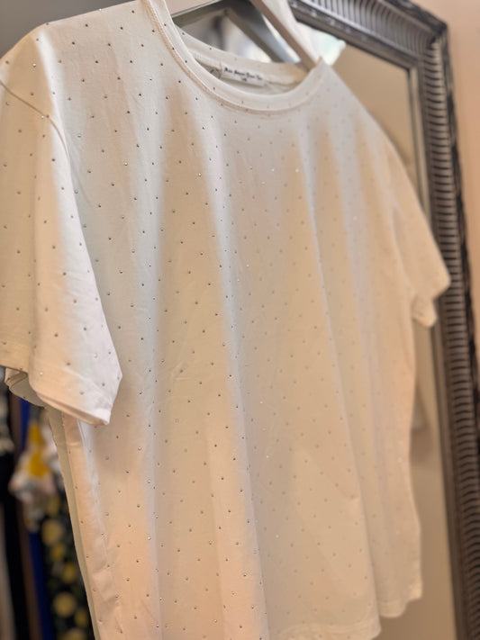 Strass White T-shirt